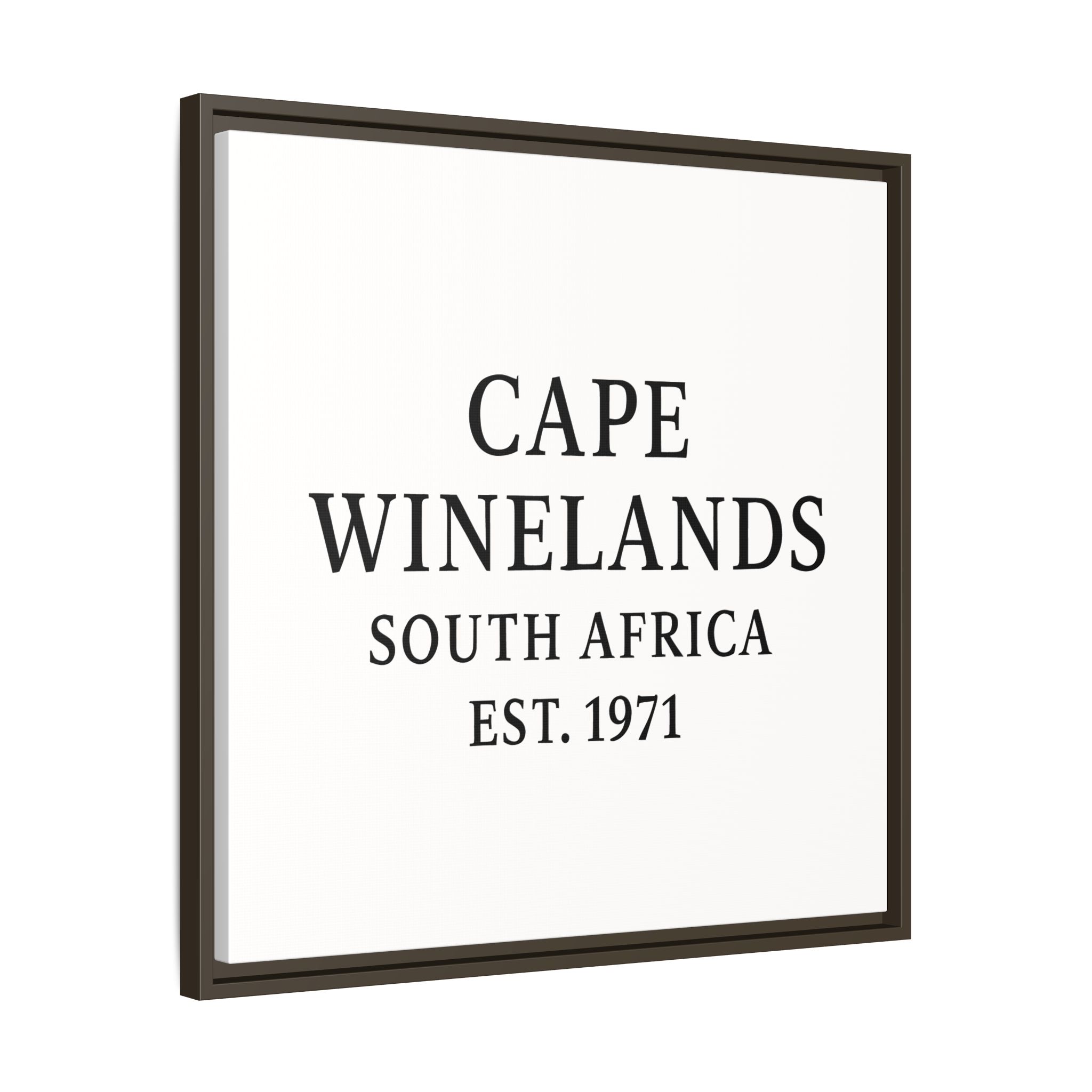 Framed Matte Canvas Art - Cape Winelands, South Africa - EST. 1971 - Image 22