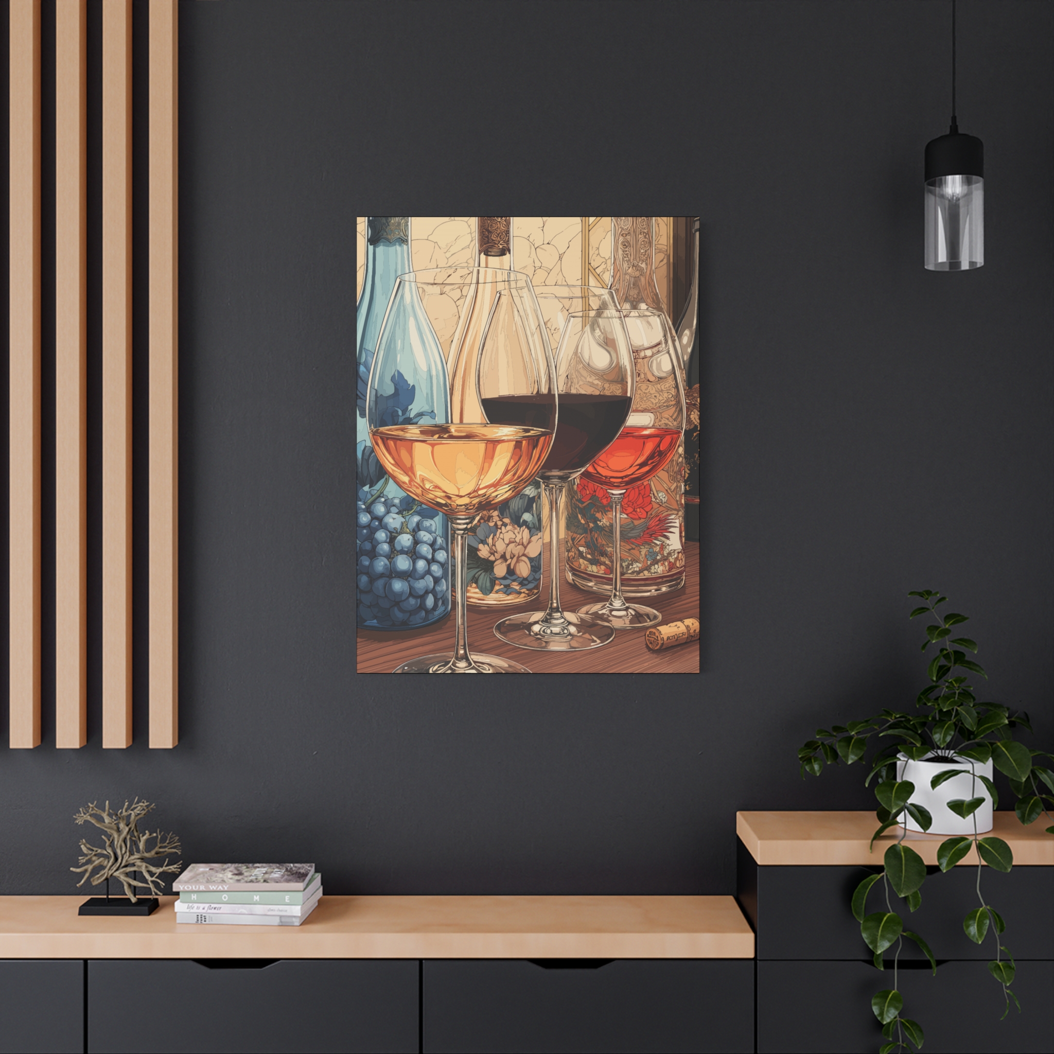 Wine Lover's Art Canvas Print - Elegant Wall Decor for Home and Kitchen - Image 8