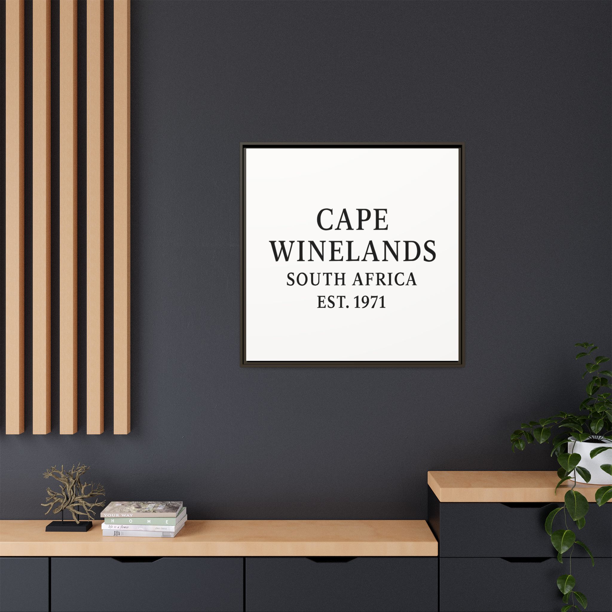 Framed Matte Canvas Art - Cape Winelands, South Africa - EST. 1971 - Image 32