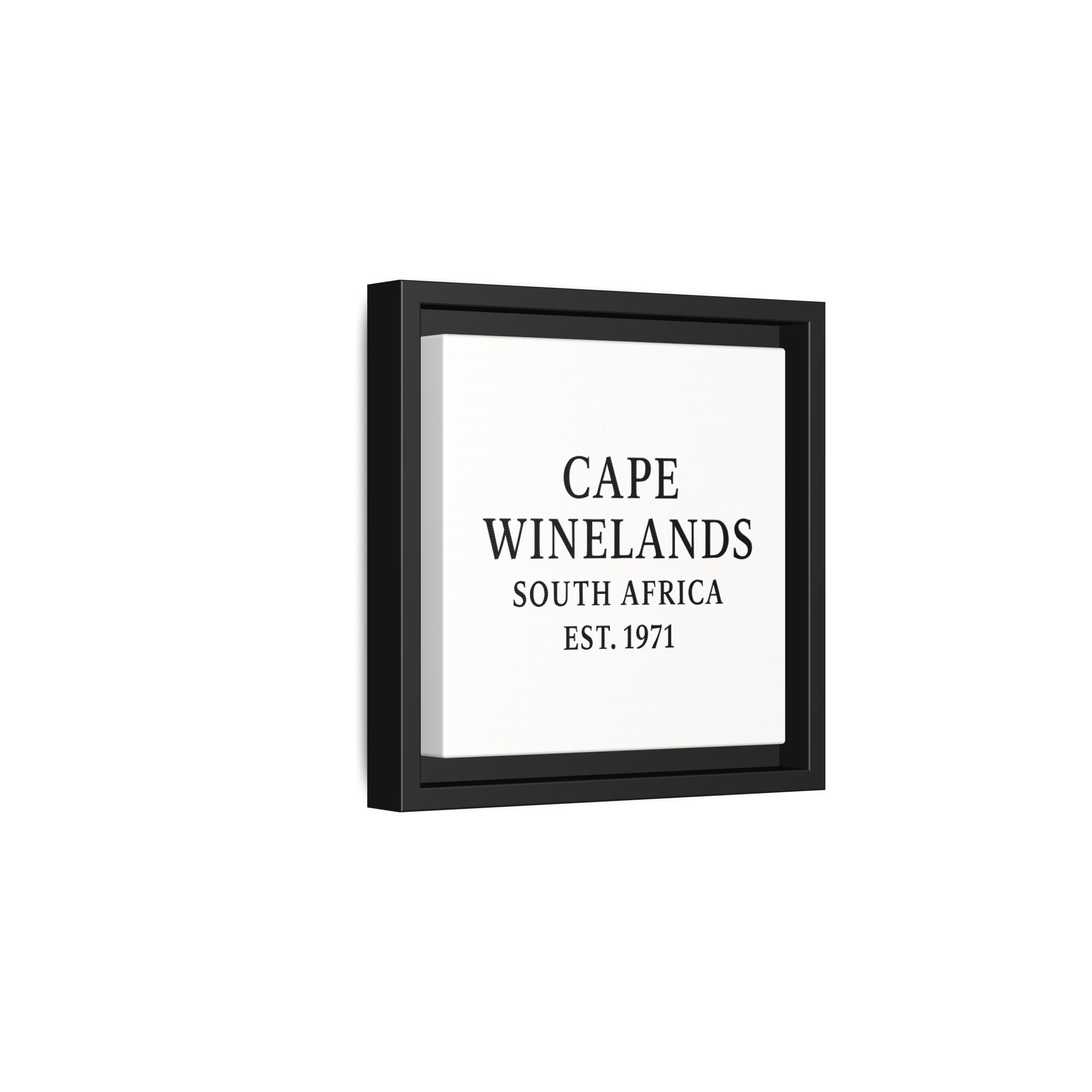 Framed Matte Canvas Art - Cape Winelands, South Africa - EST. 1971 - Image 122