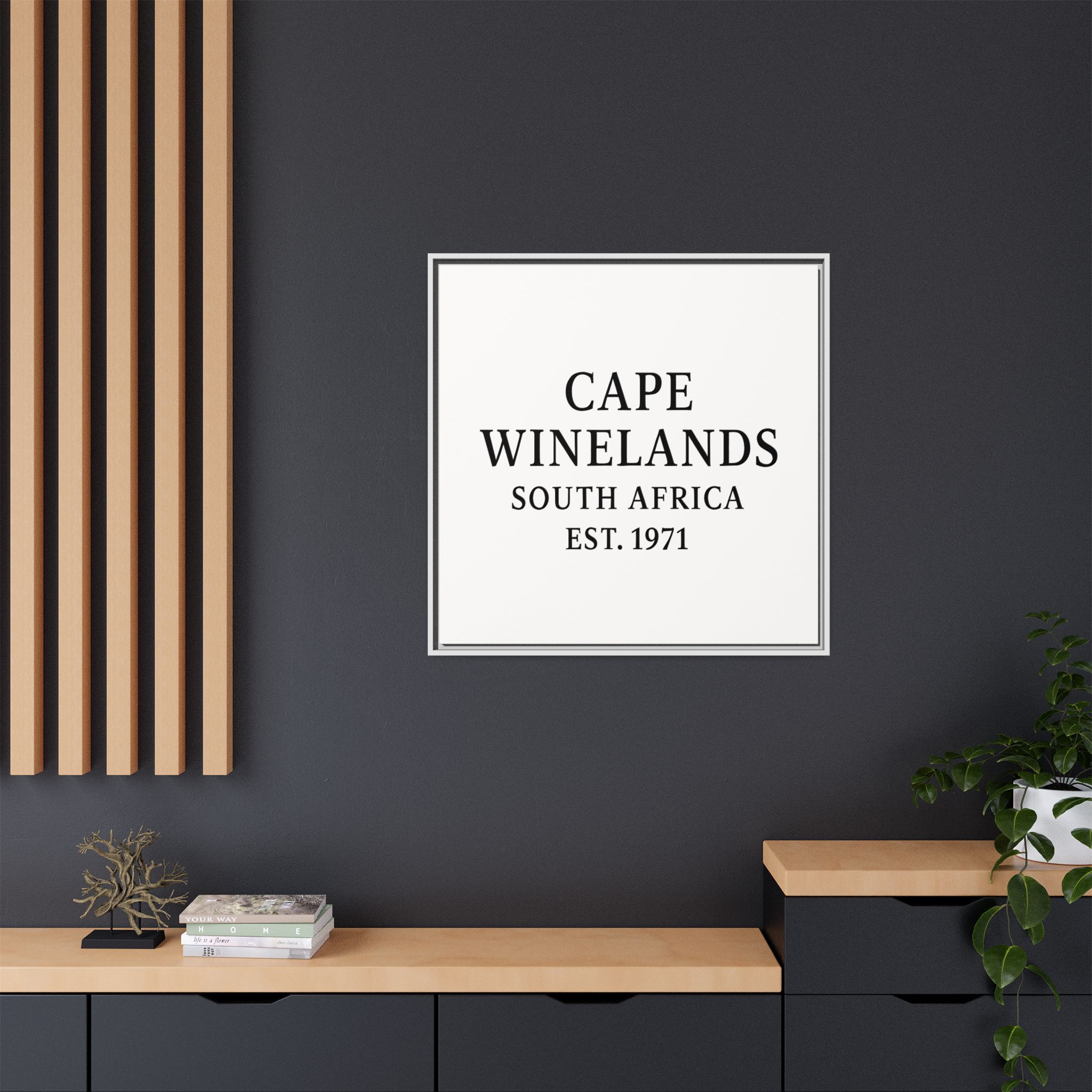 Framed Matte Canvas Art - Cape Winelands, South Africa - EST. 1971 - Image 36