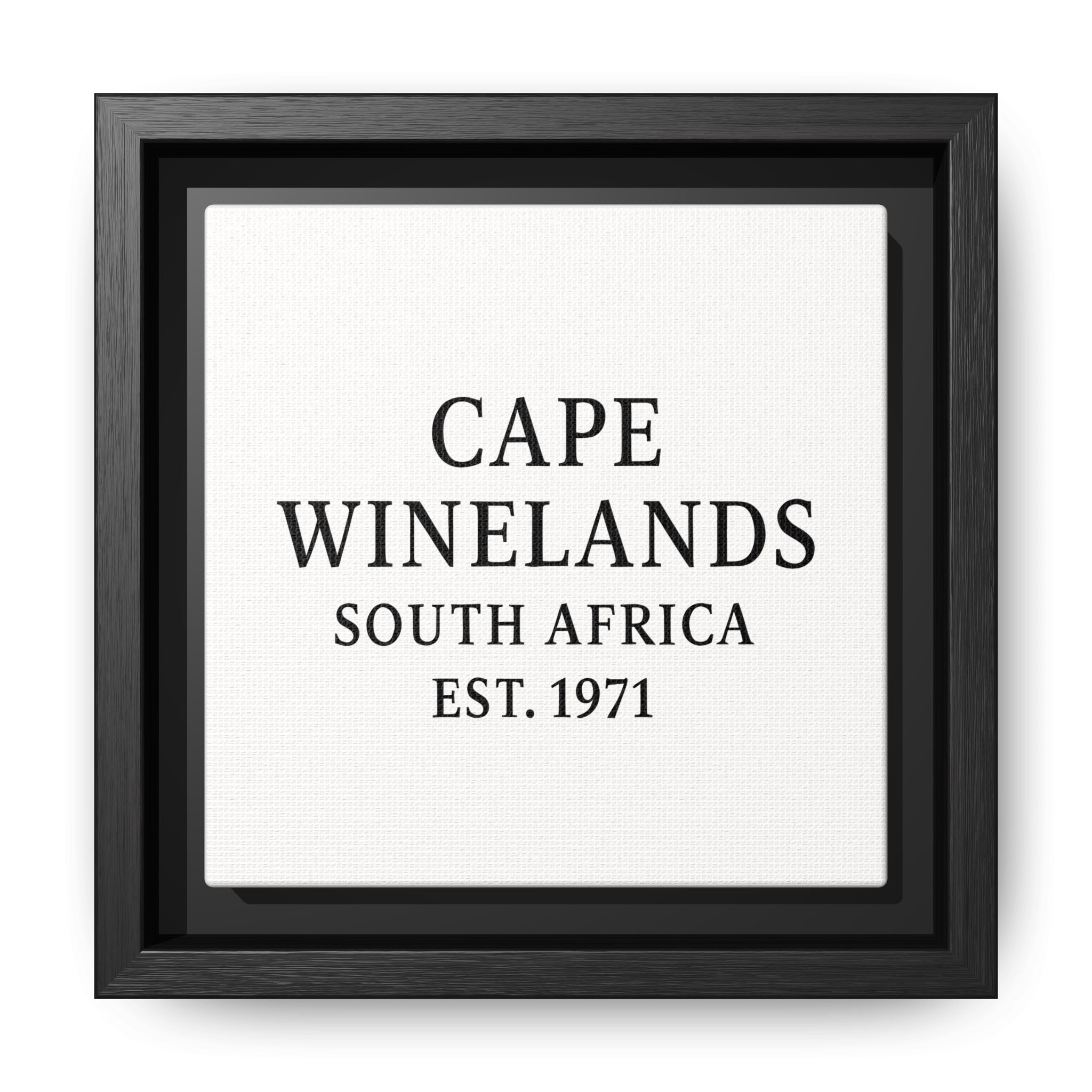 Framed Matte Canvas Art - Cape Winelands, South Africa - EST. 1971 - Image 37