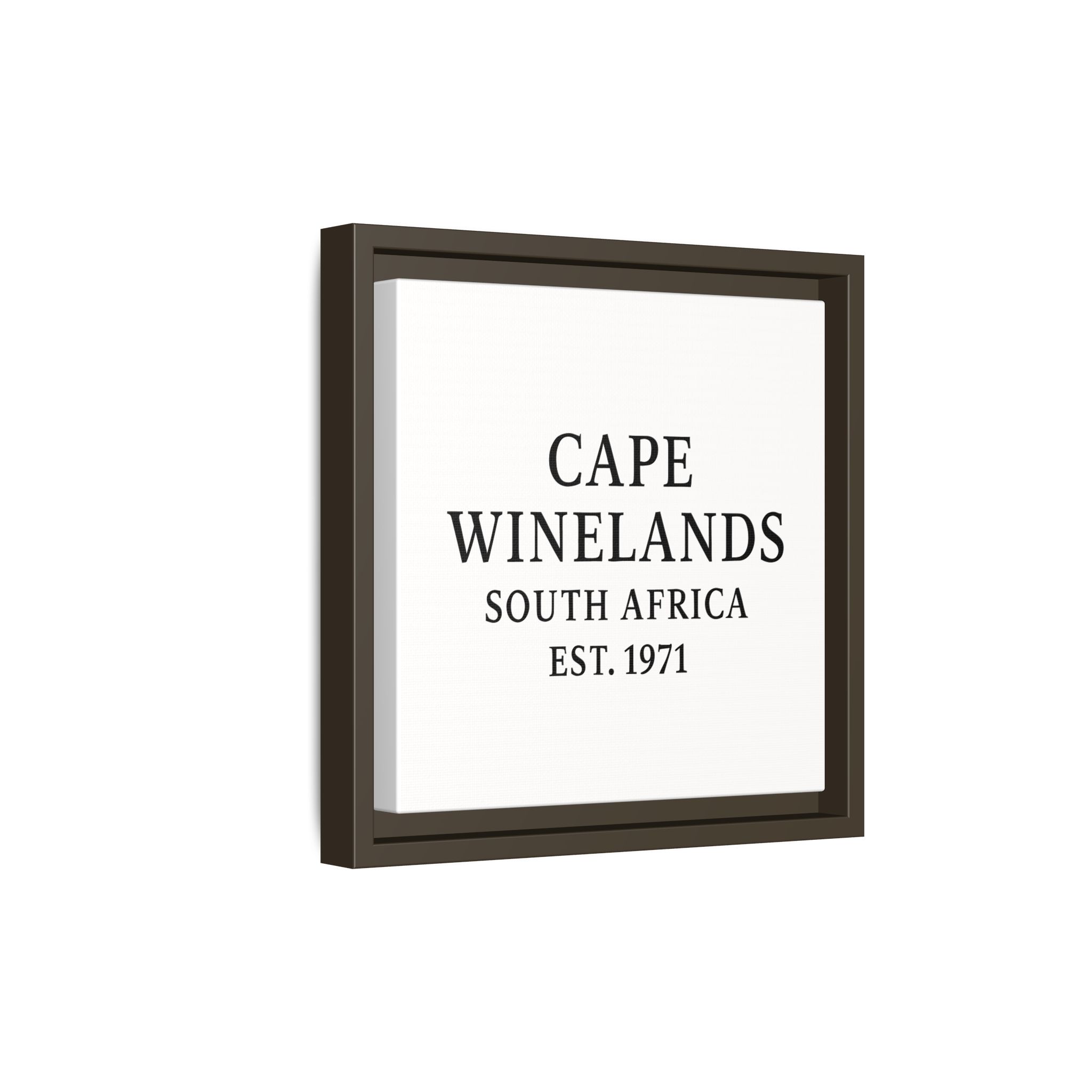 Framed Matte Canvas Art - Cape Winelands, South Africa - EST. 1971 - Image 54