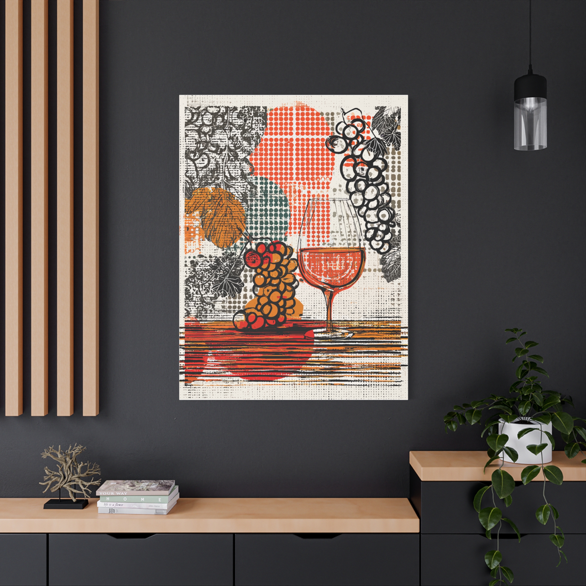 Artistic Fruit and Wine Canvas Print - 1.25 Inch Stretched Artwork - Image 12