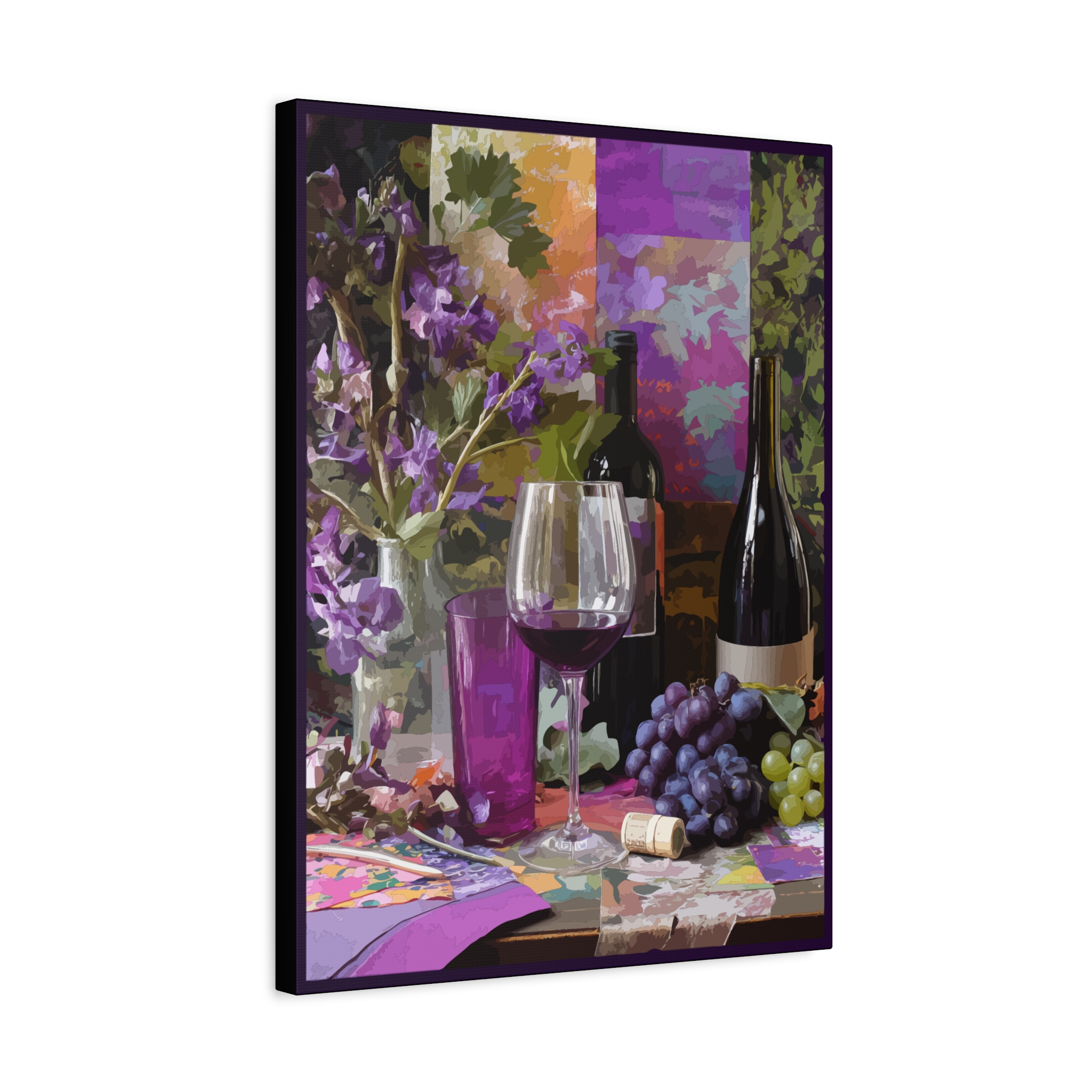 Vibrant Wine-Themed Canvas Art – Perfect for Home Decor - Image 2