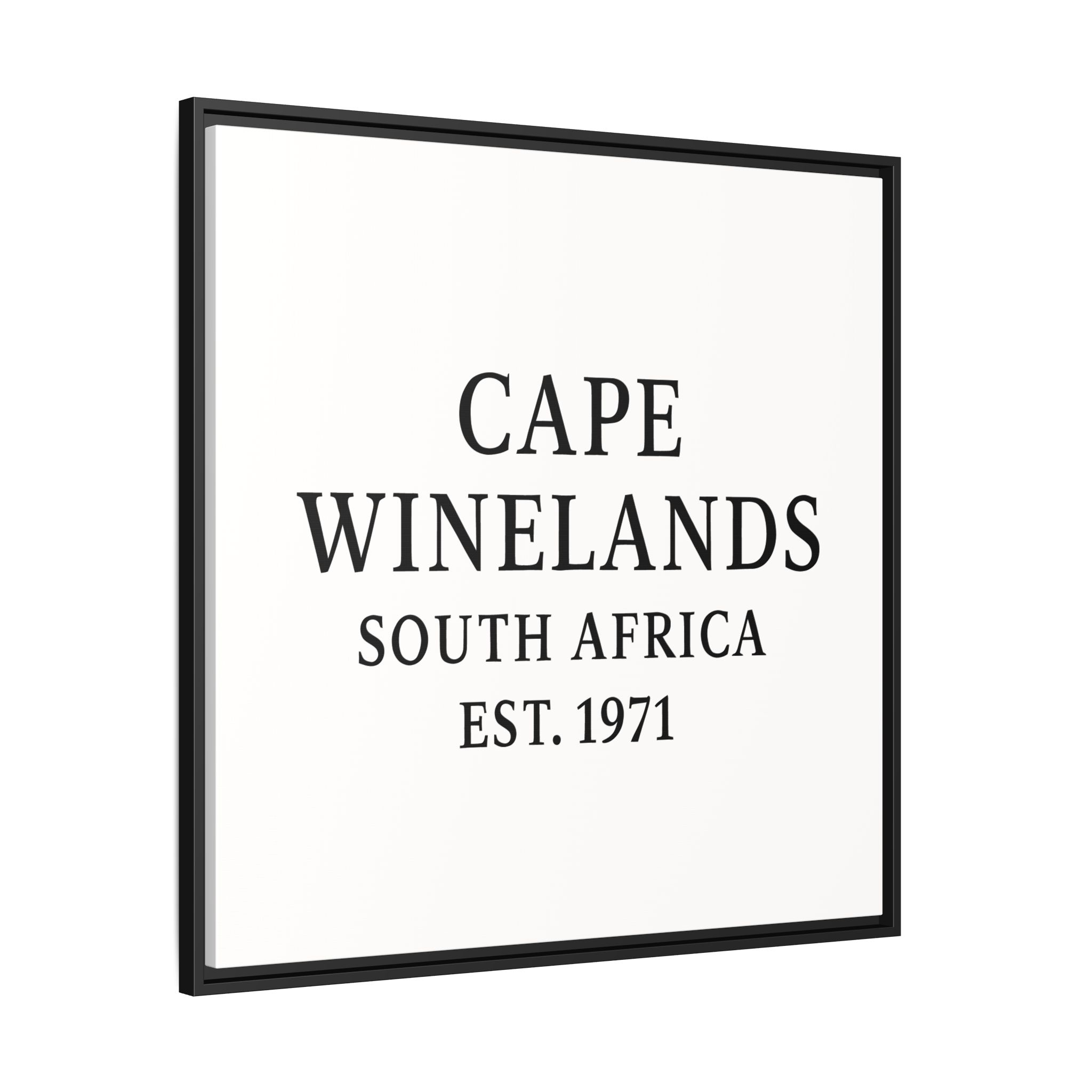 Framed Matte Canvas Art - Cape Winelands, South Africa - EST. 1971 - Image 10