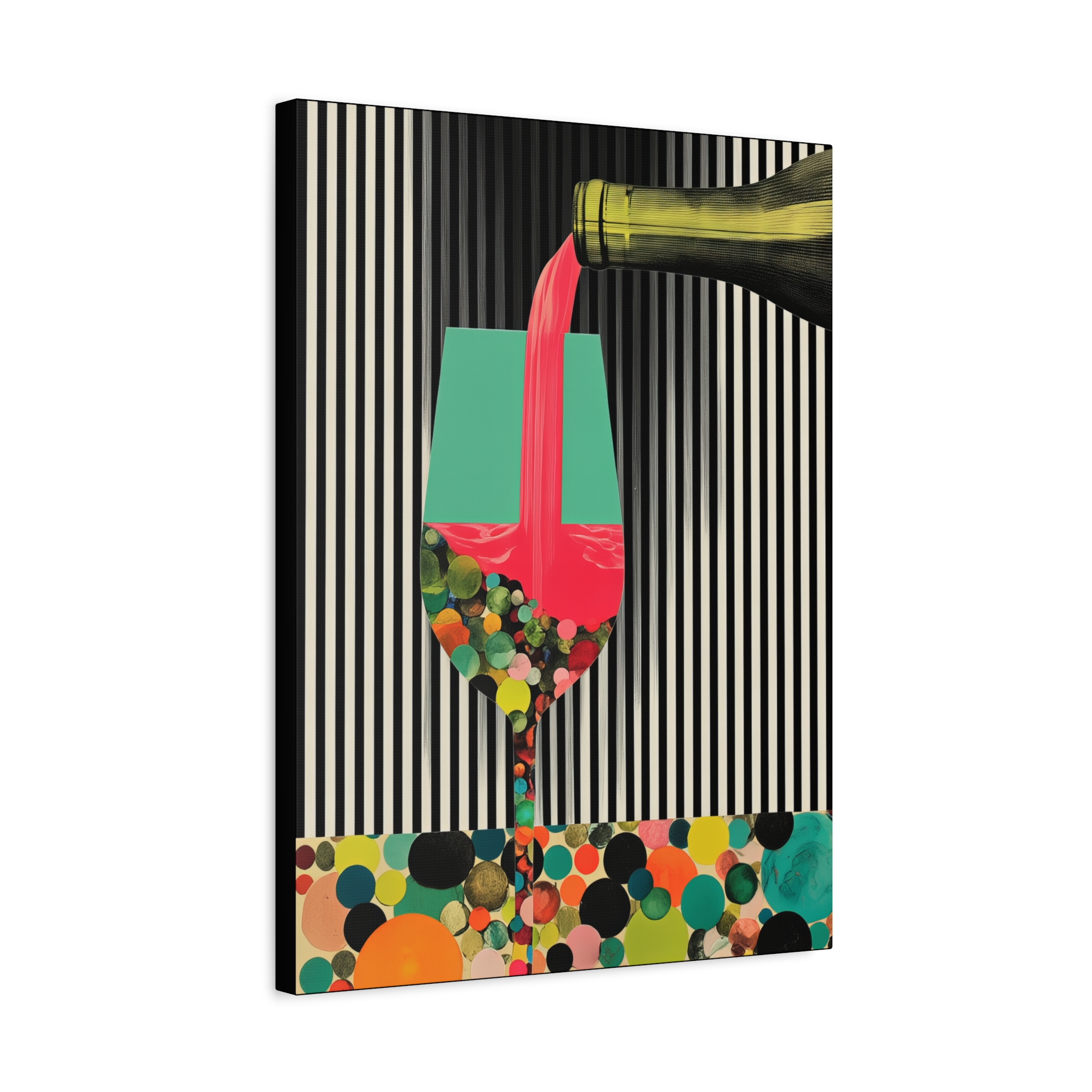 Colorful Champagne Canvas Art - Entertainers' Wall Décor - Image 2