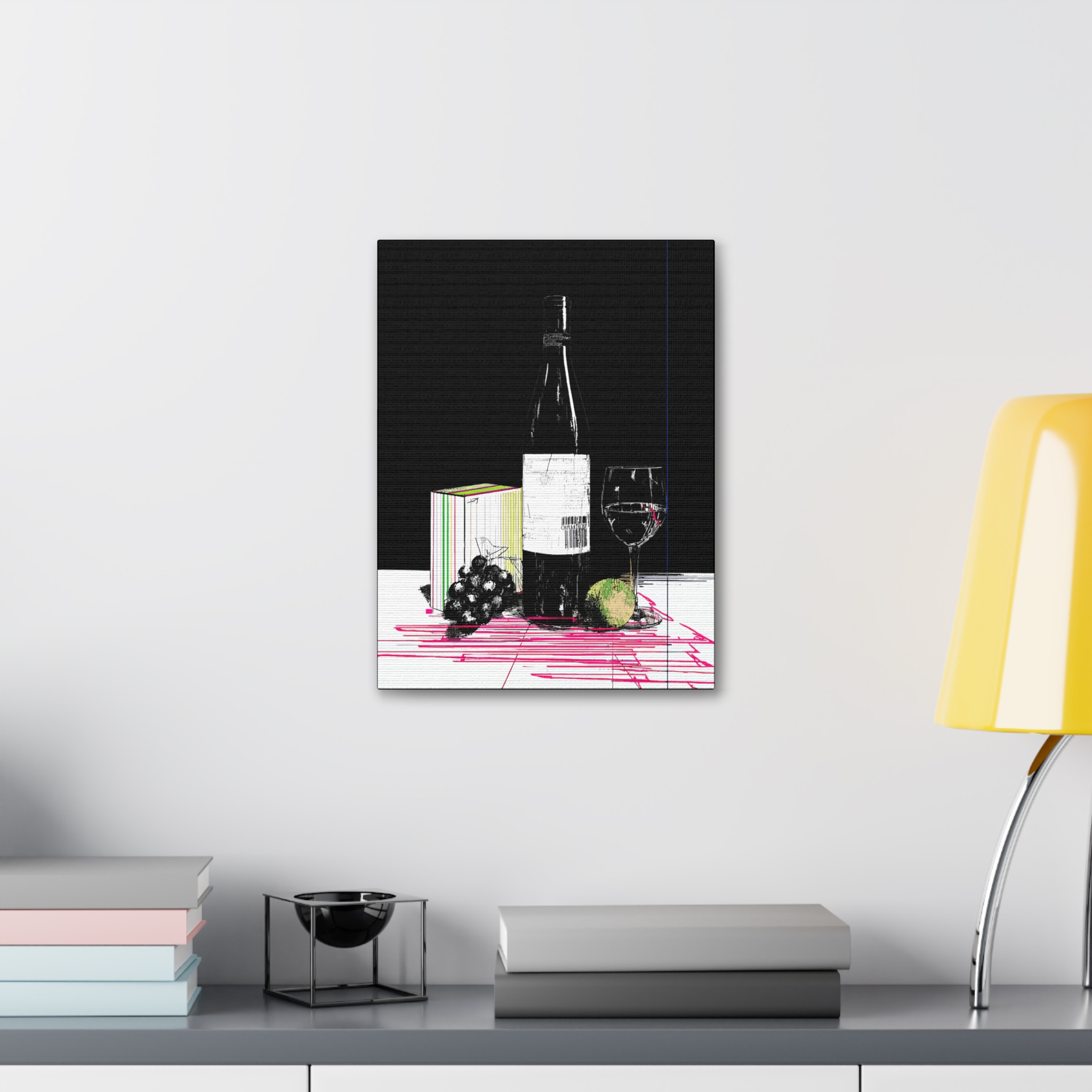 Wine-Themed Canvas Art Print - Elegant Decor for Home & Dining - Image 3