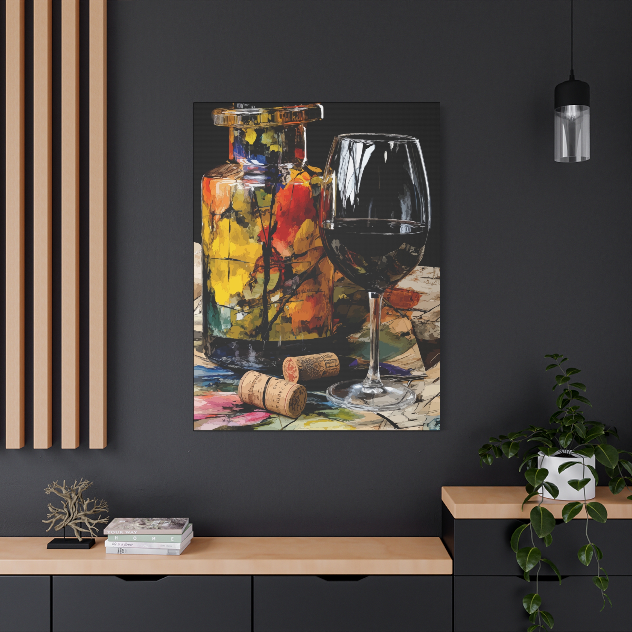 Wine Lover's Canvas Art - Vibrant Still Life Decor - Image 12