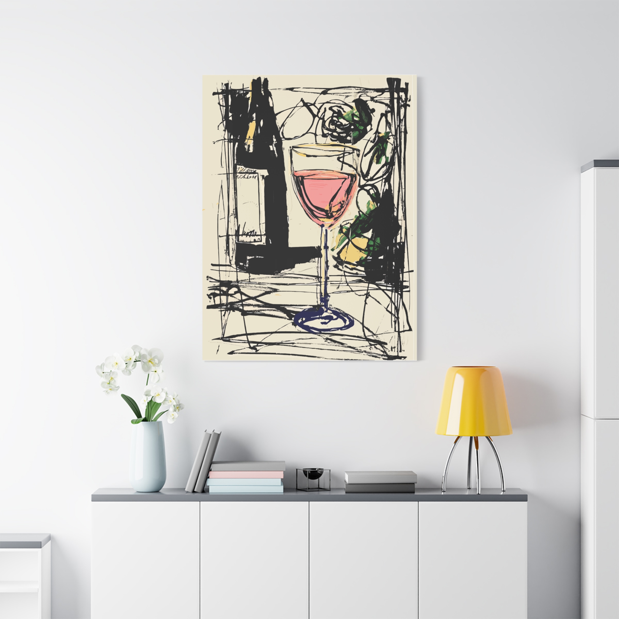 Wine-Themed Matte Canvas Art for Home Decor - Image 11