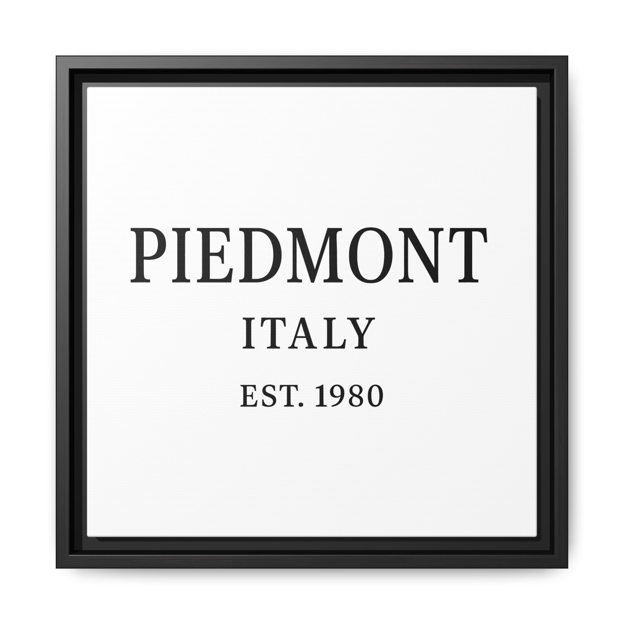 Piedmont Italy Wine Region Typography Print