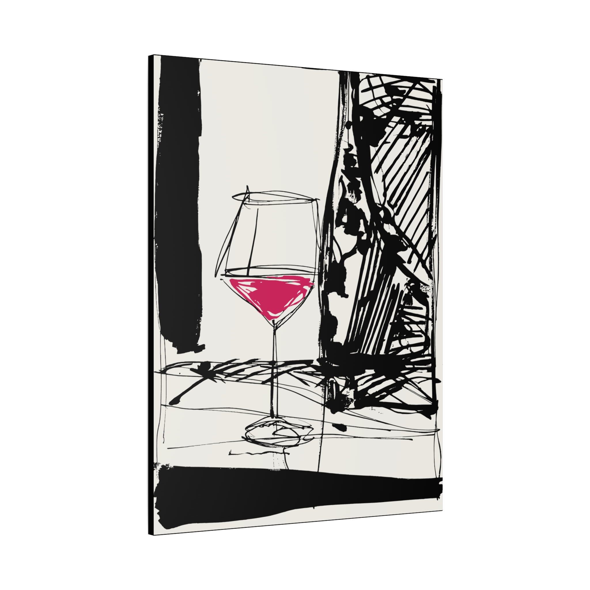 Modern Wine Glass Art Canvas Print - Chic Wall Decor for Home or Bar - Image 10
