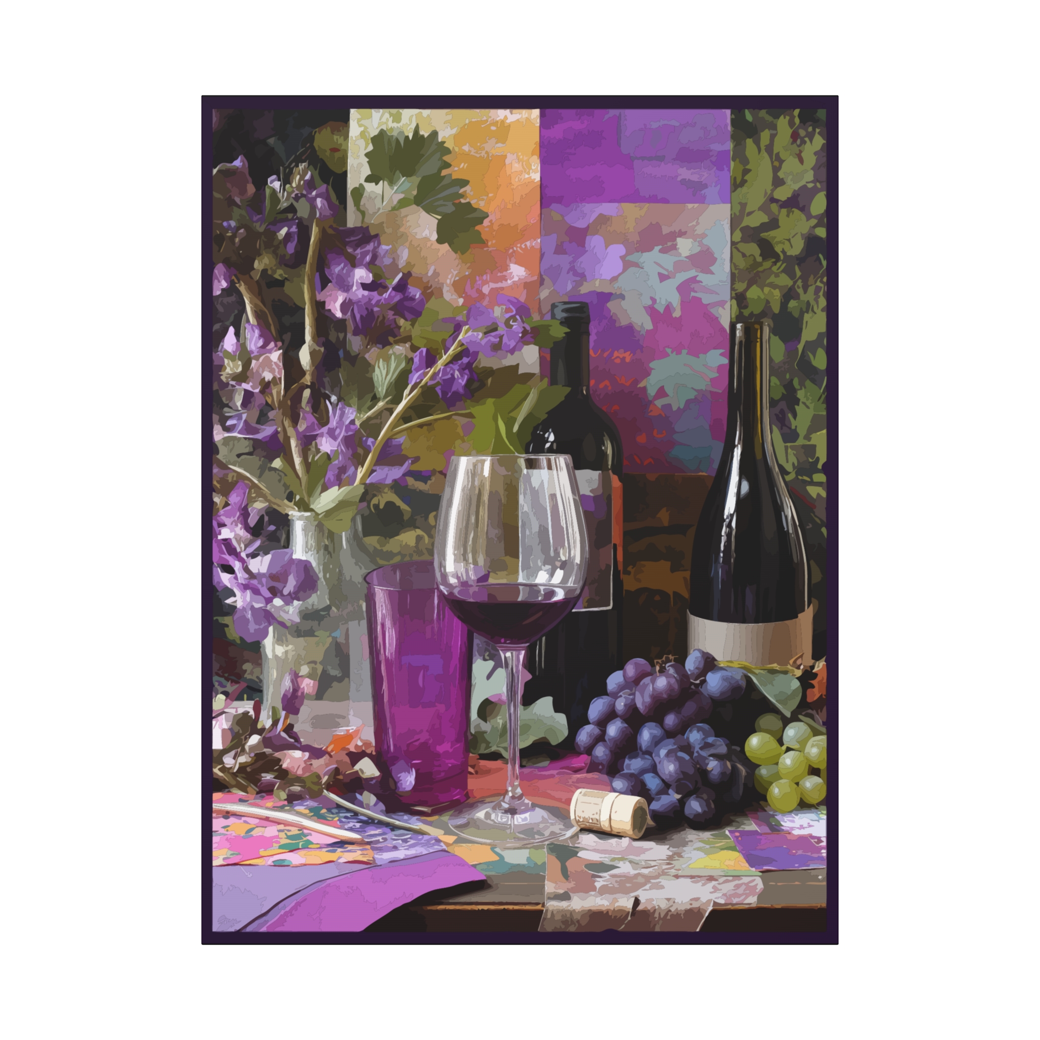 Vibrant Wine-Themed Canvas Art – Perfect for Home Decor - Image 9