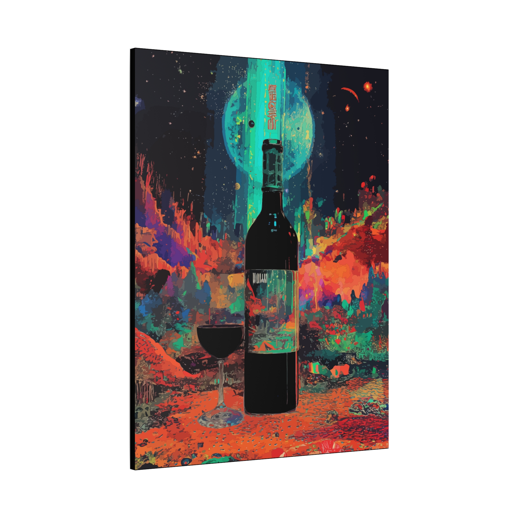 Vibrant Wine-Themed Canvas Art Print - 1.25" Stretched Wall Decor for Home & Celebrations - Image 10