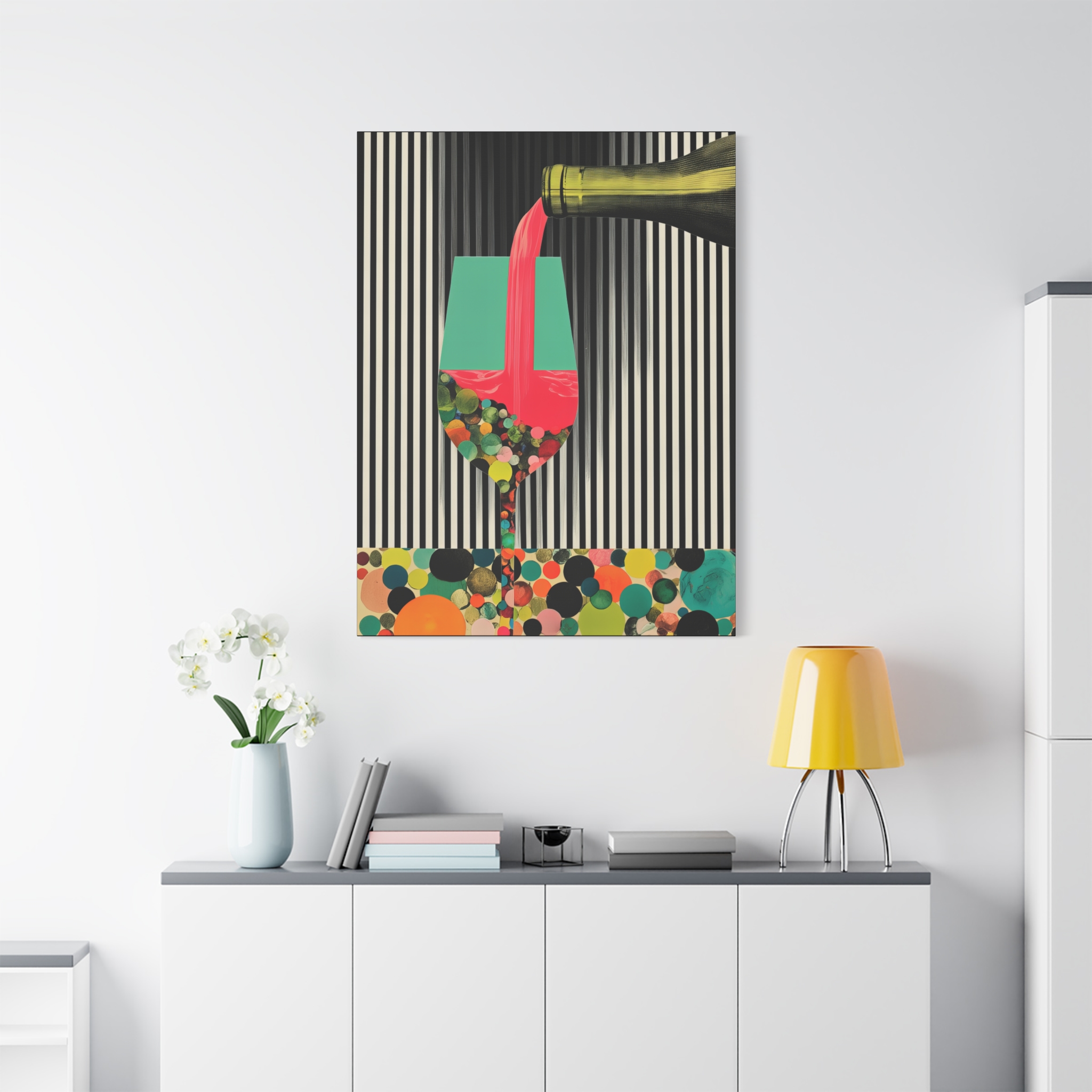 Colorful Champagne Canvas Art - Entertainers' Wall Décor - Image 11