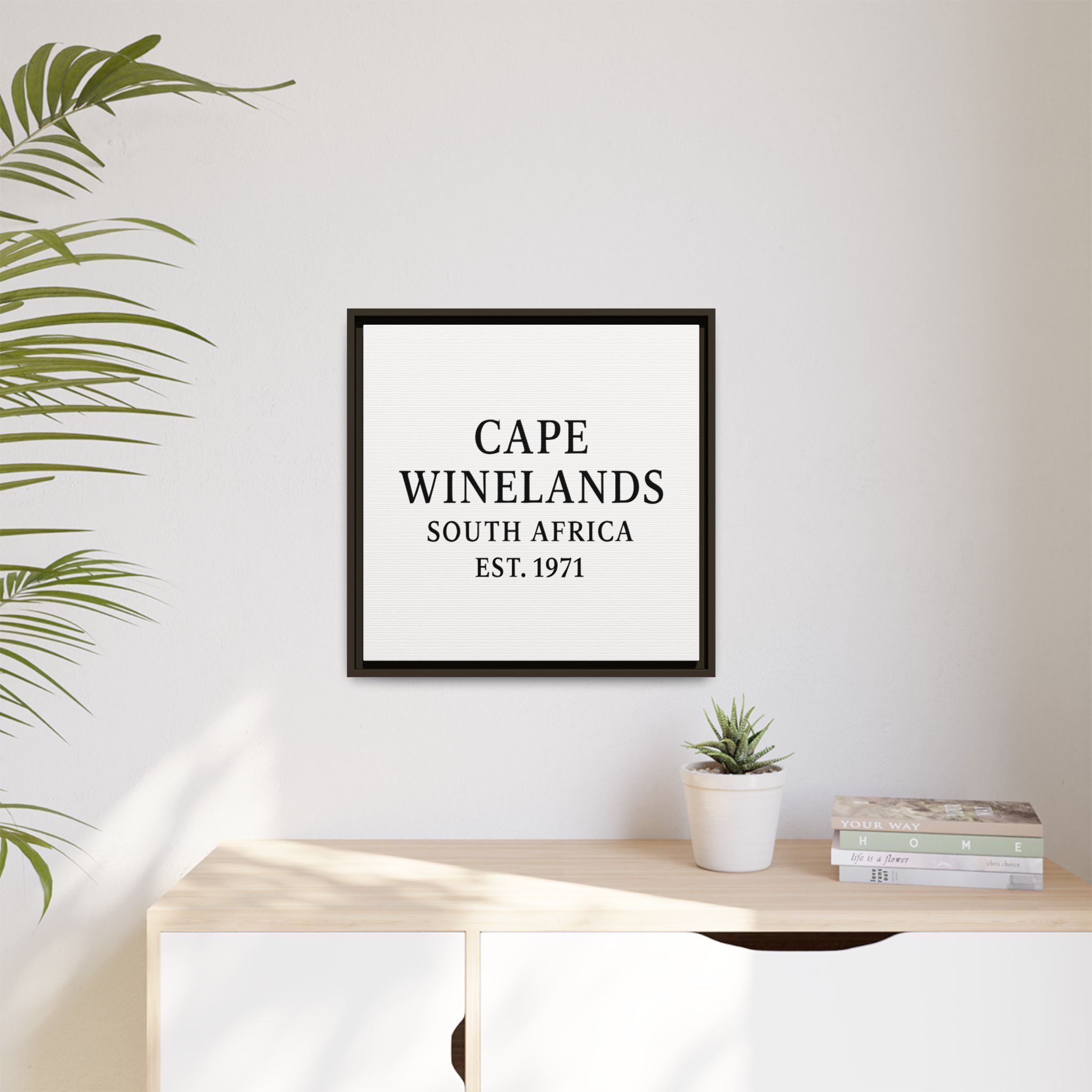 Framed Matte Canvas Art - Cape Winelands, South Africa - EST. 1971 - Image 91