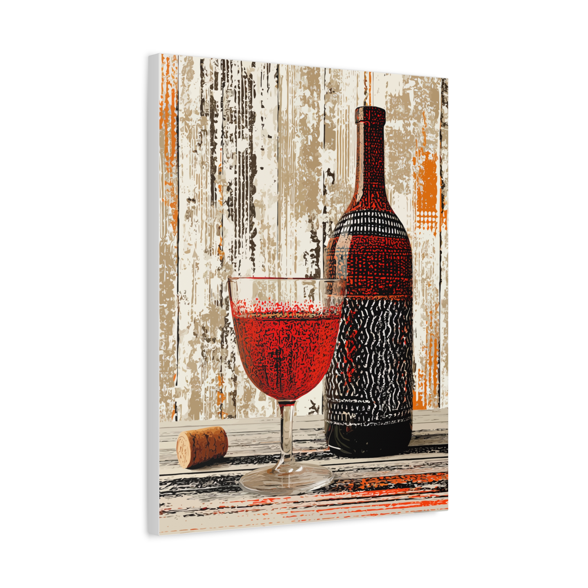 Wine-Themed Matte Canvas Wall Art - Perfect for Home Decor and Celebrations - Image 2