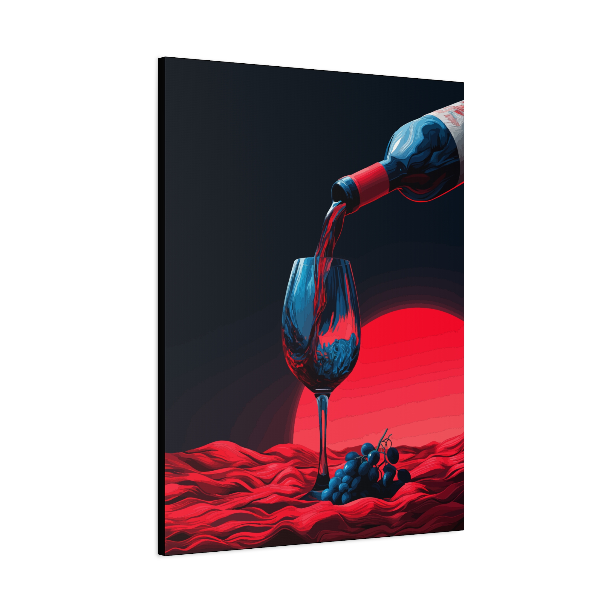 Wine-Themed Stretched Canvas Wall Art - Perfect for Wine Lovers & Home Decor - Image 6