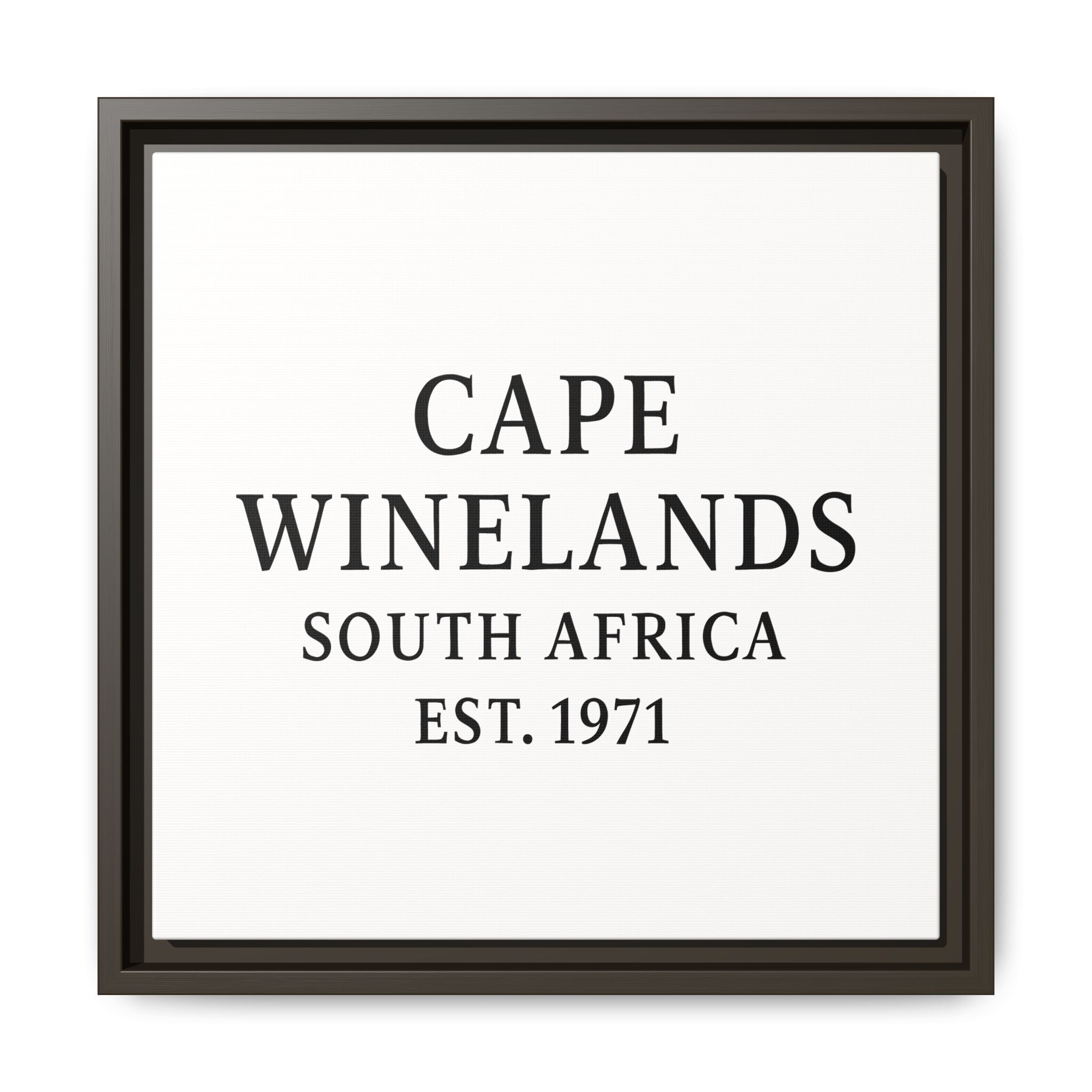 Framed Matte Canvas Art - Cape Winelands, South Africa - EST. 1971 - Image 13