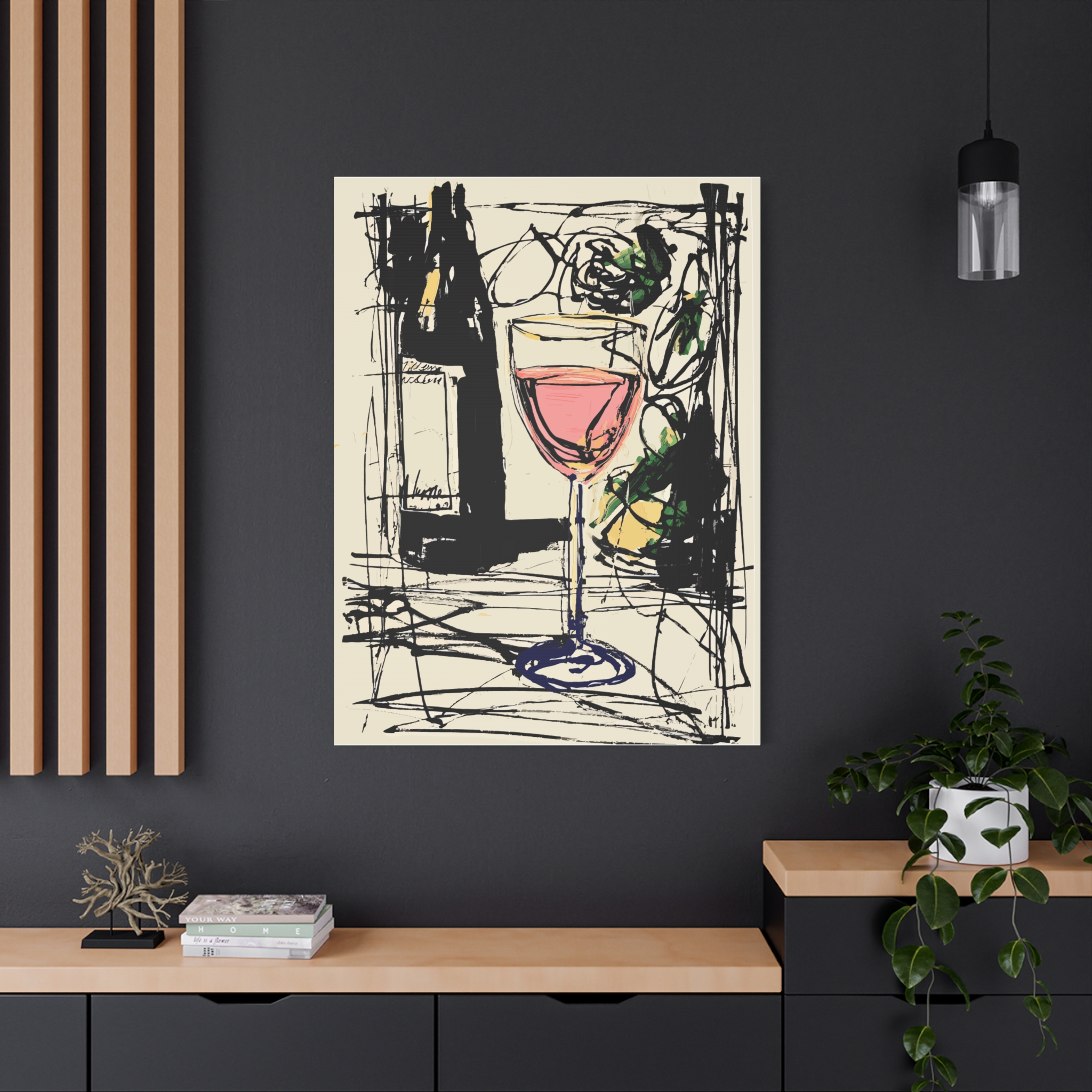 Wine-Themed Matte Canvas Art for Home Decor - Image 12
