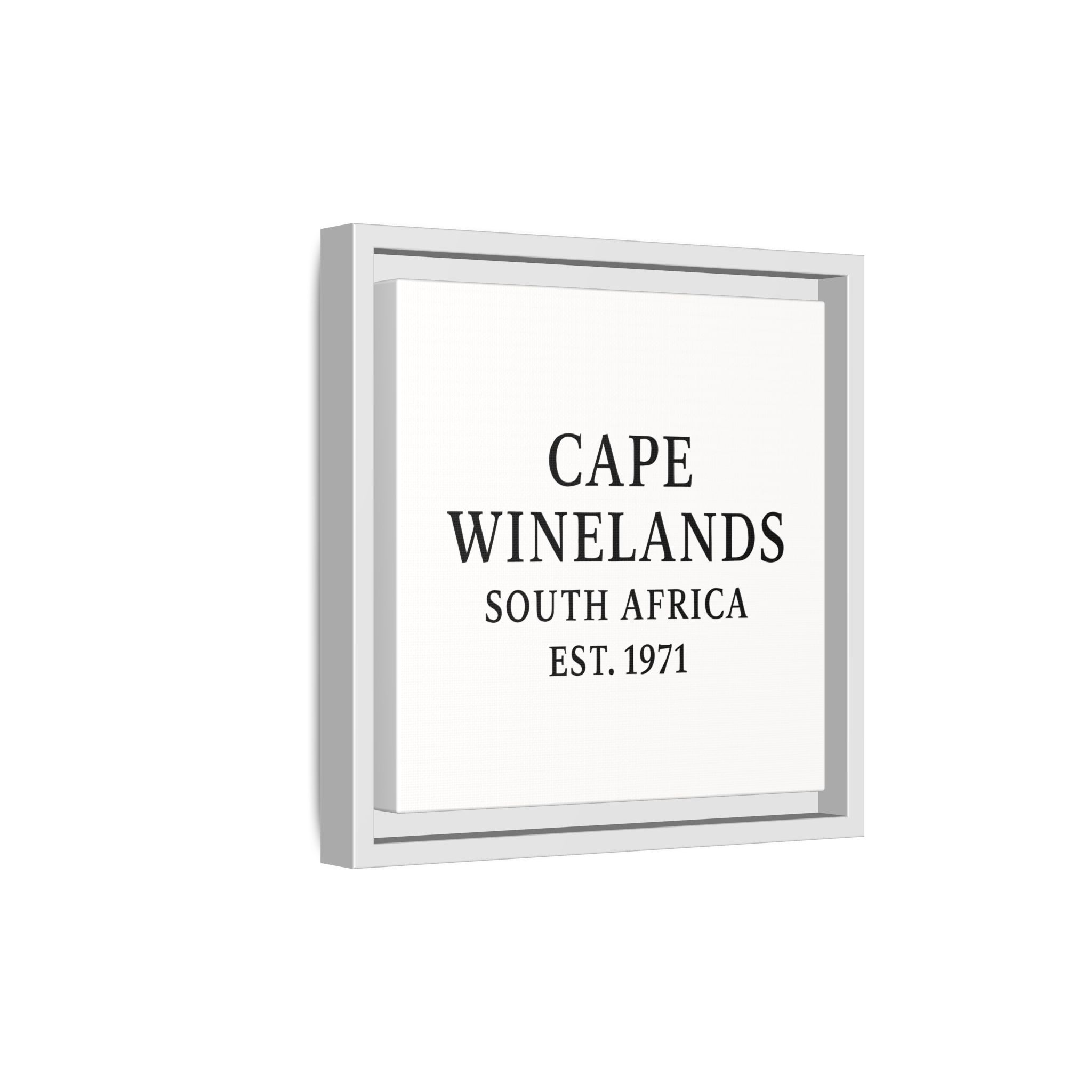 Framed Matte Canvas Art - Cape Winelands, South Africa - EST. 1971 - Image 58