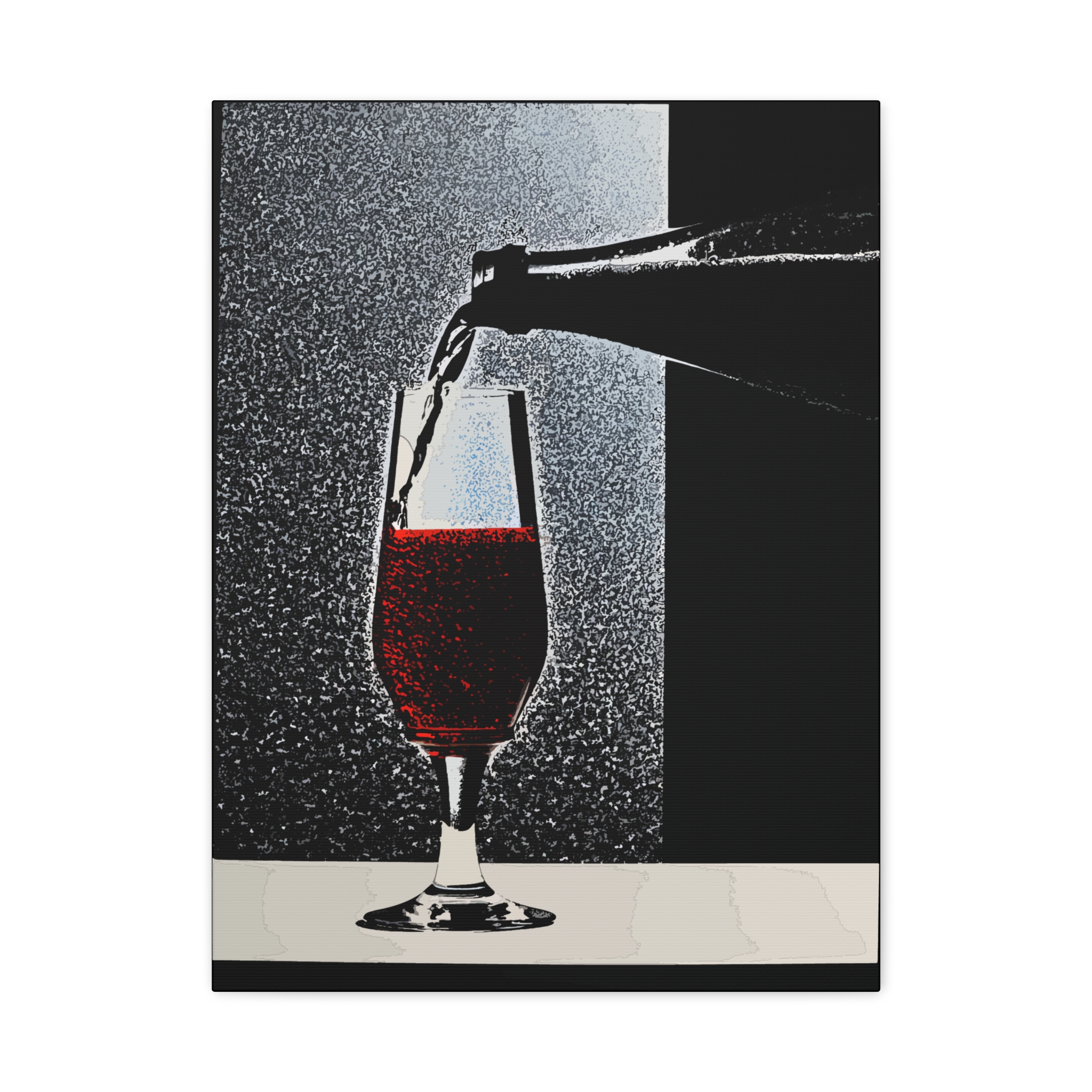 Vintage Champagne Art Print - Matte Canvas Wall Decor