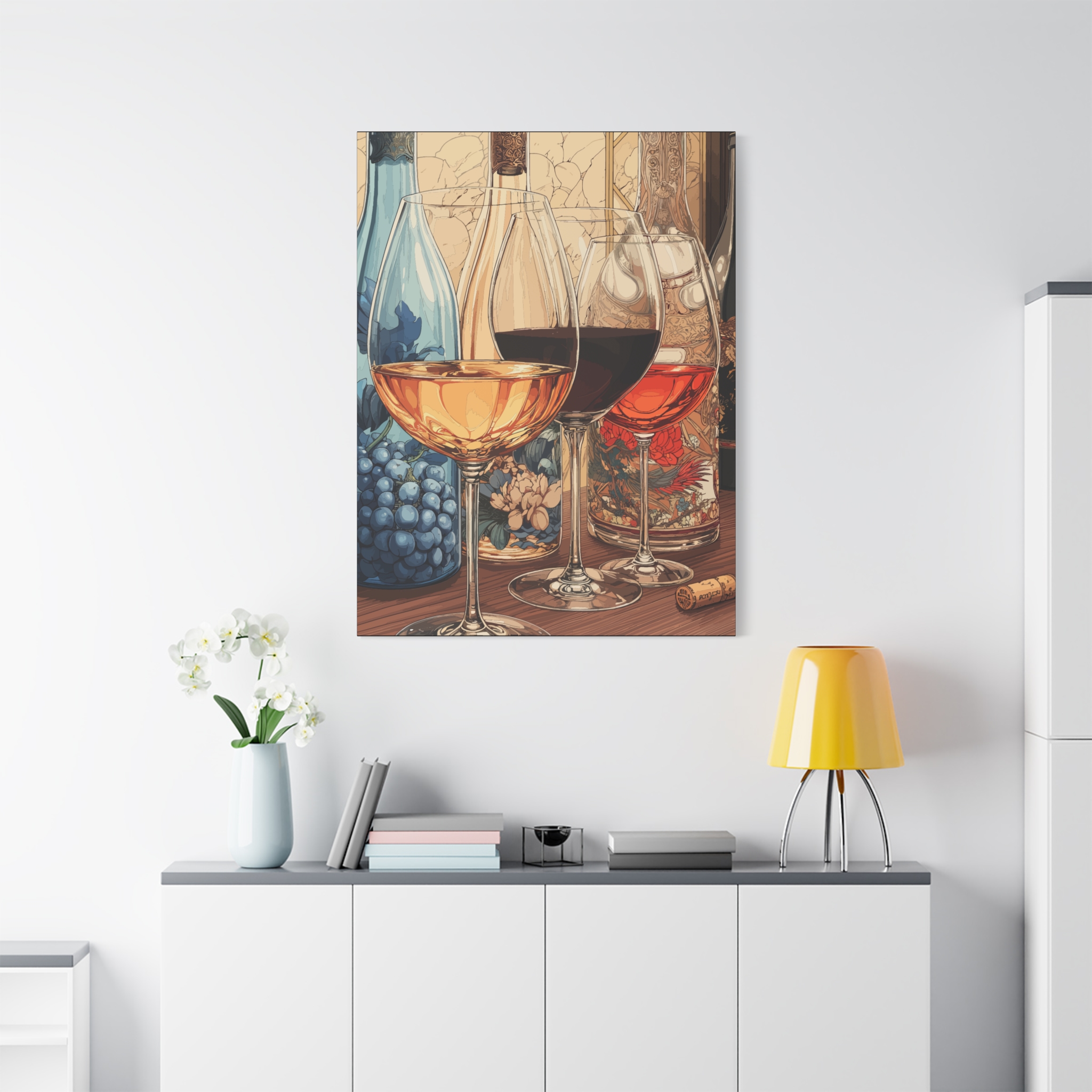 Wine Lover's Art Canvas Print - Elegant Wall Decor for Home and Kitchen - Image 11