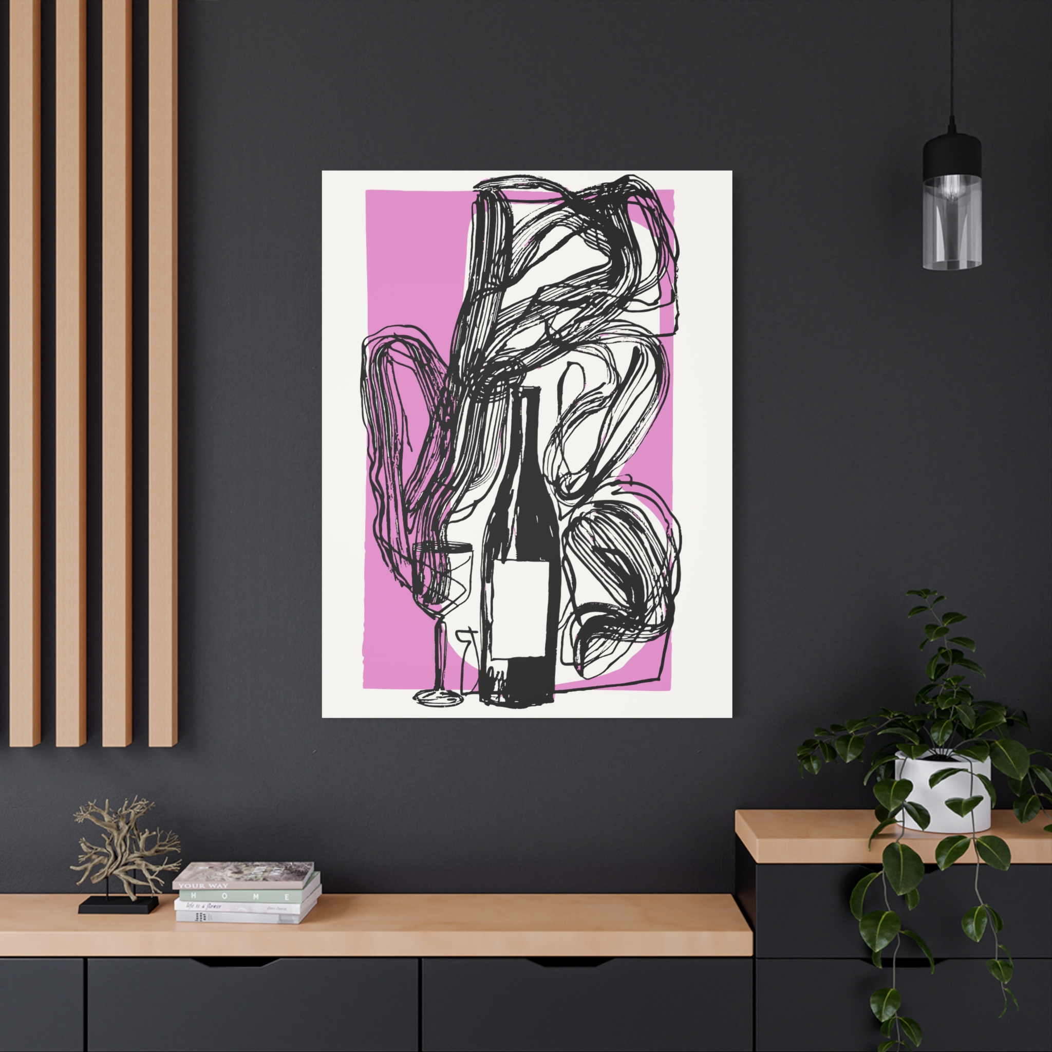 Modern Wine Art Canvas Print - Stylish Home Décor for Wine Lovers - Image 12