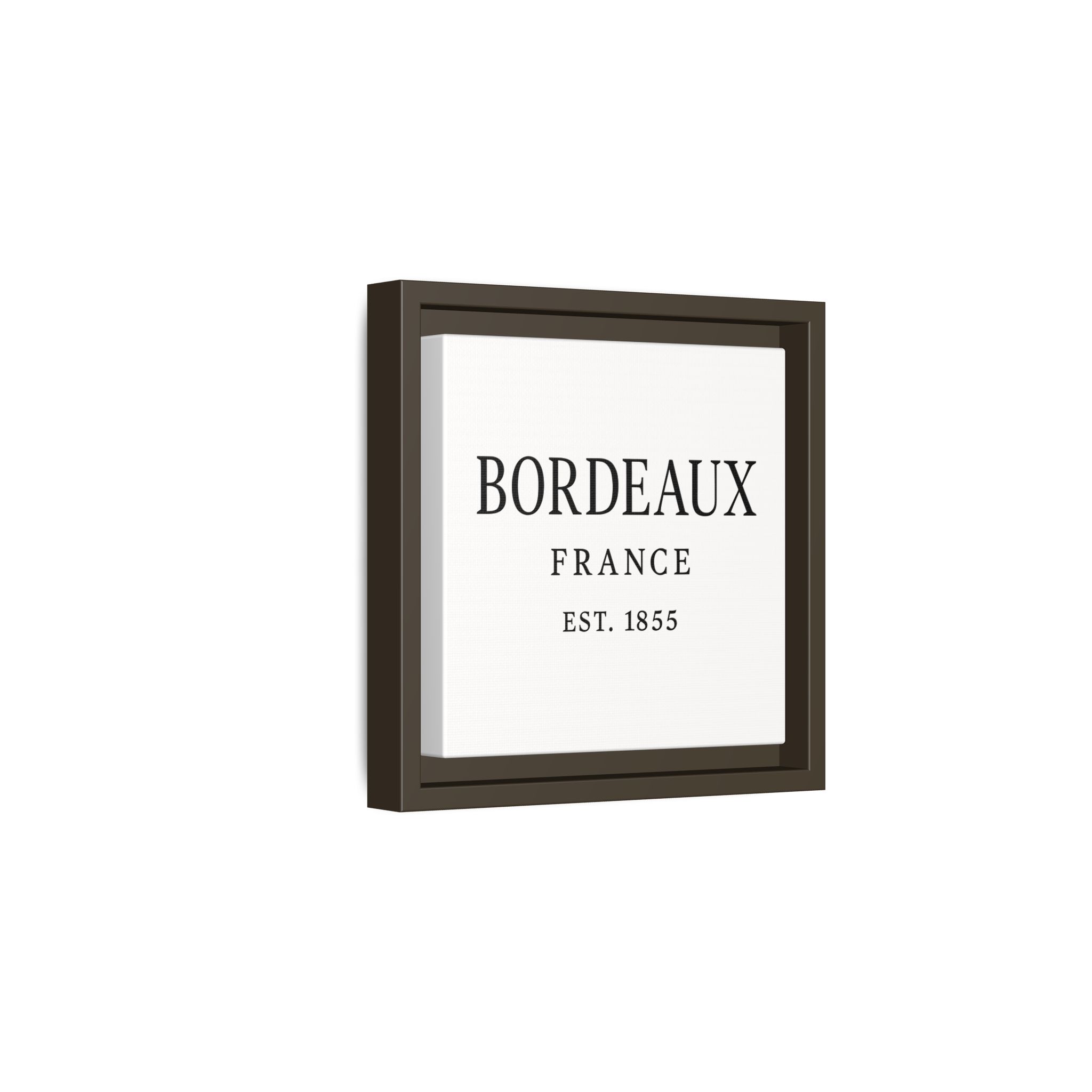 Bordeaux France Wine Region Typography Print – Black and White Vintage-Style Canvas Wall Art, Framed Winery Decor - Image 126