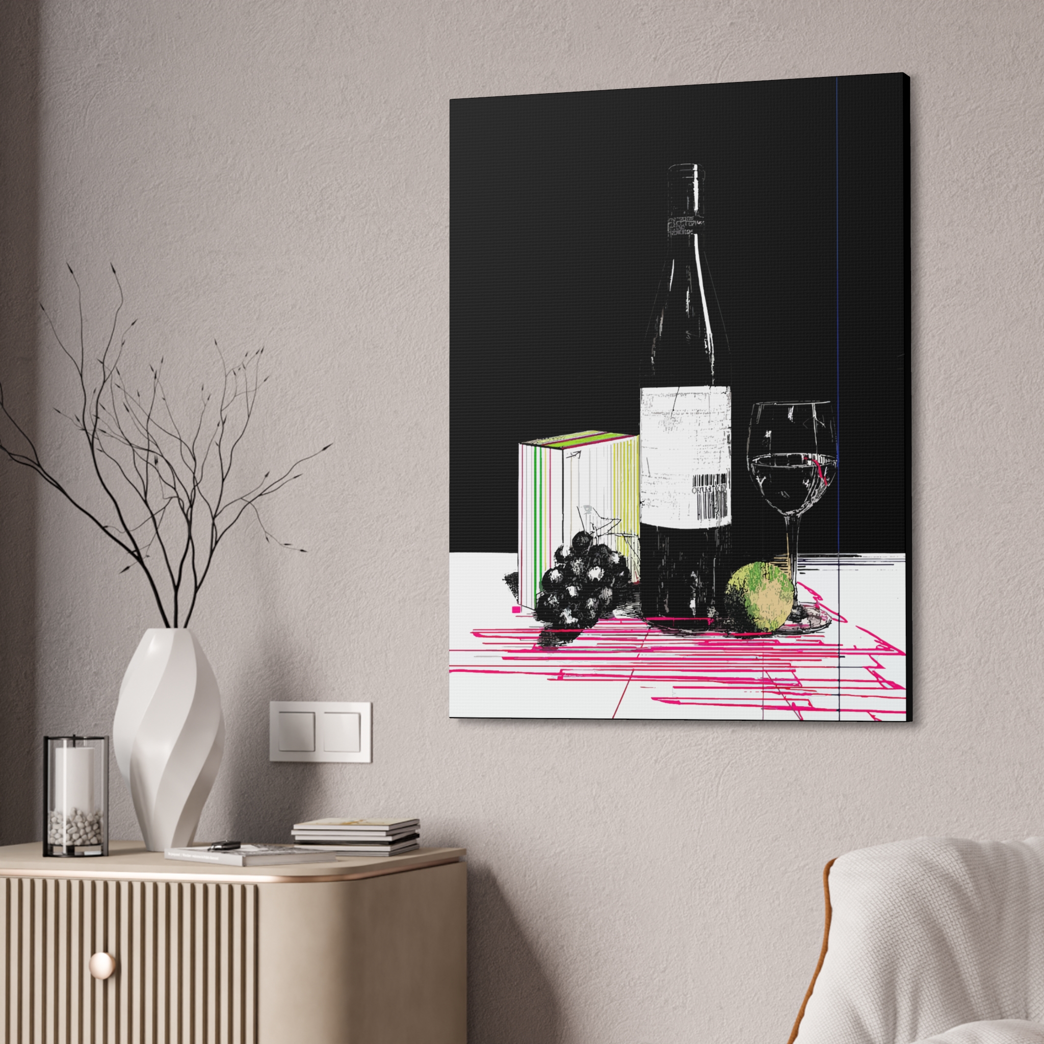 Wine-Themed Canvas Art Print - Elegant Decor for Home & Dining - Image 11