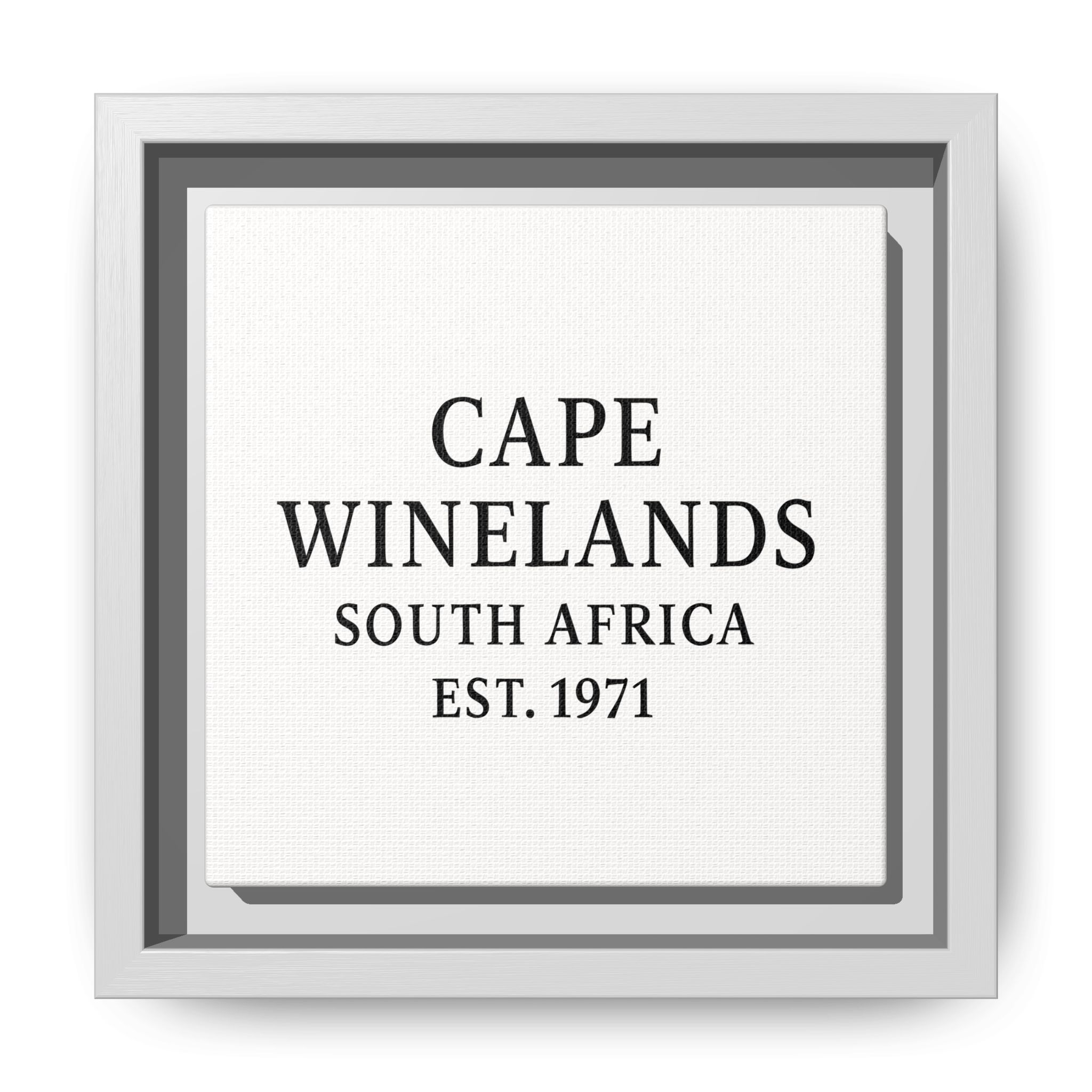 Framed Matte Canvas Art - Cape Winelands, South Africa - EST. 1971 - Image 45