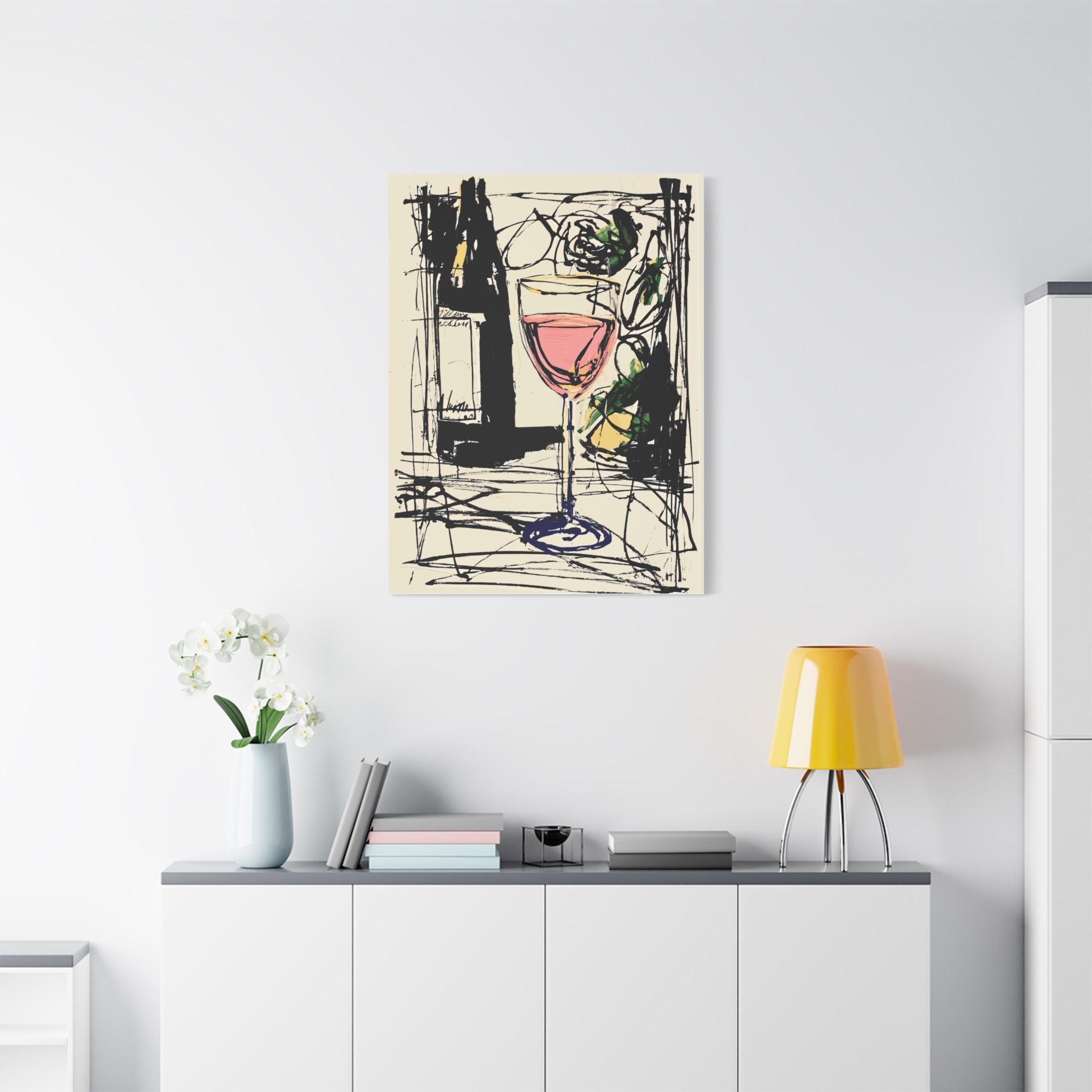 Wine-Themed Matte Canvas Art for Home Decor - Image 7