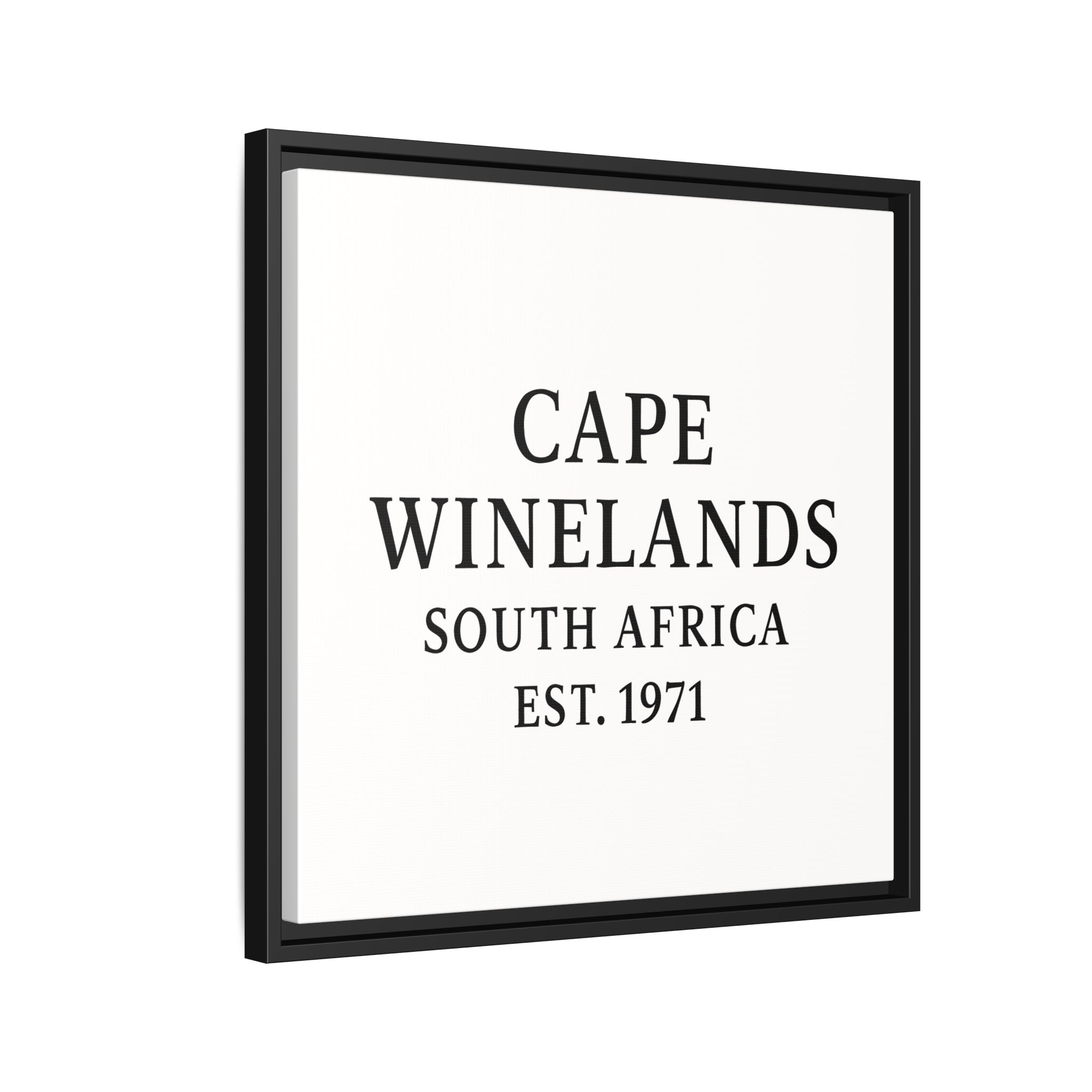 Framed Matte Canvas Art - Cape Winelands, South Africa - EST. 1971 - Image 86