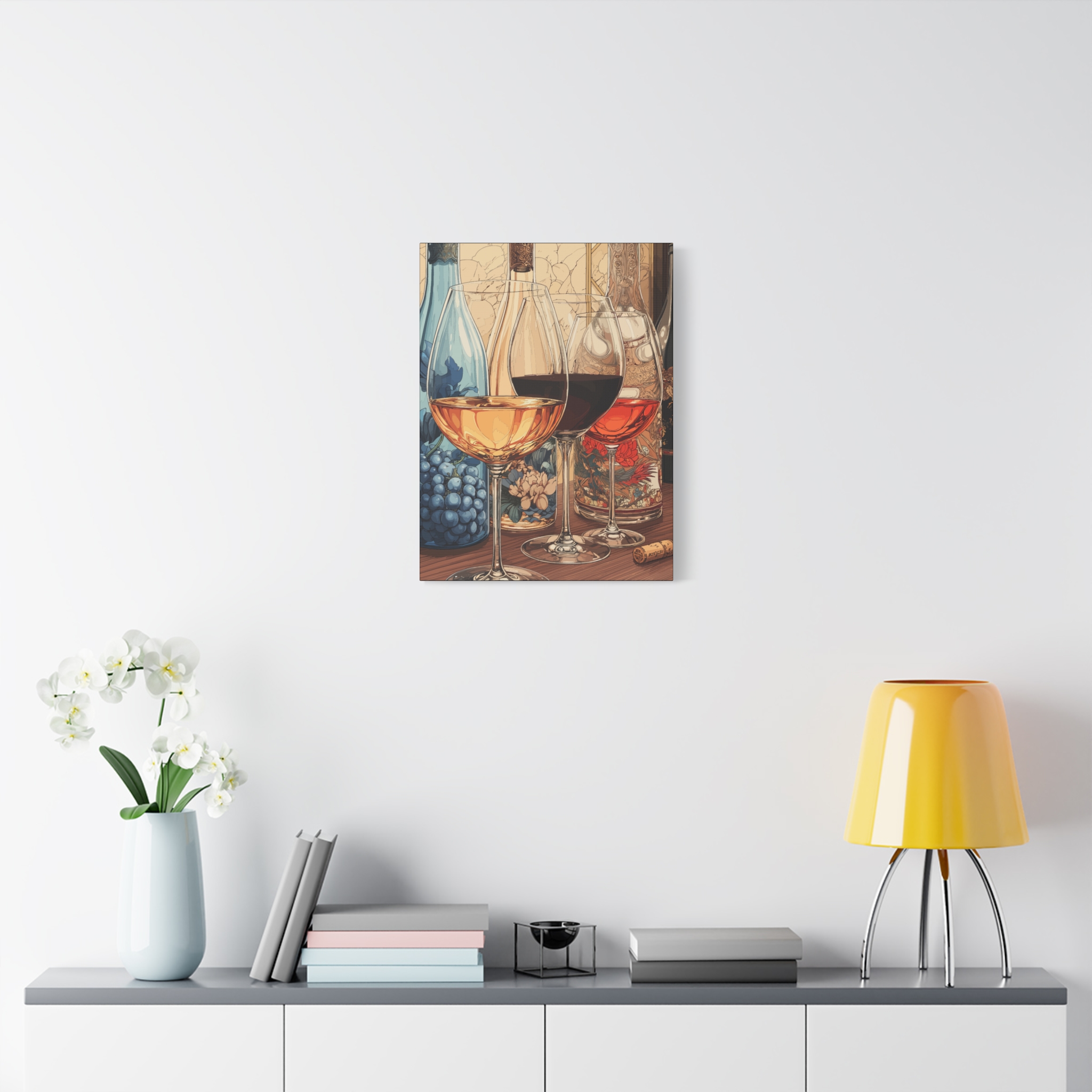 Wine Lover's Art Canvas Print - Elegant Wall Decor for Home and Kitchen - Image 3