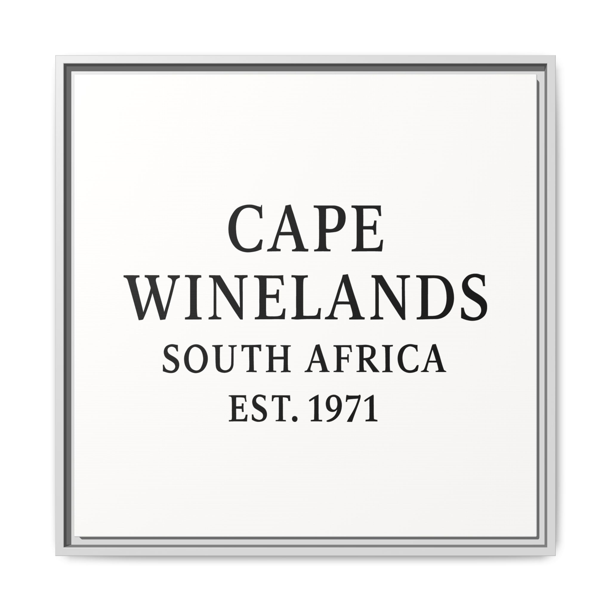 Framed Matte Canvas Art - Cape Winelands, South Africa - EST. 1971 - Image 25