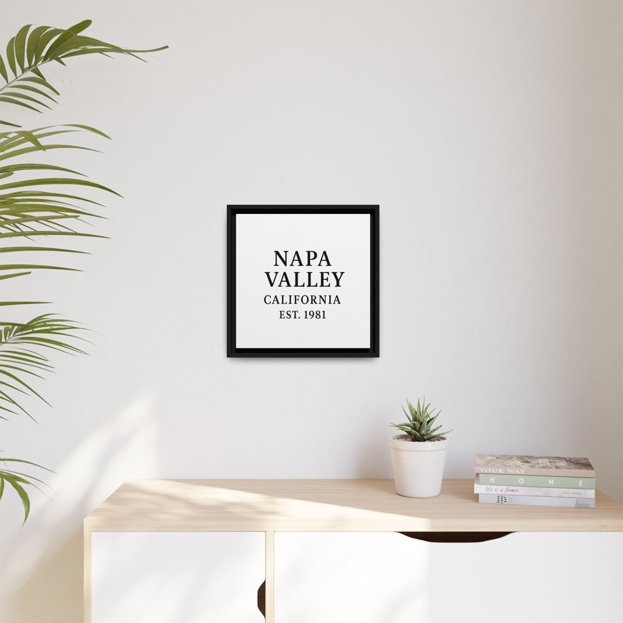 Napa Valley California Wine Region Typography Canvas Print for Kitchen, Bar, or Tasting Room Wall Decor - Image 3