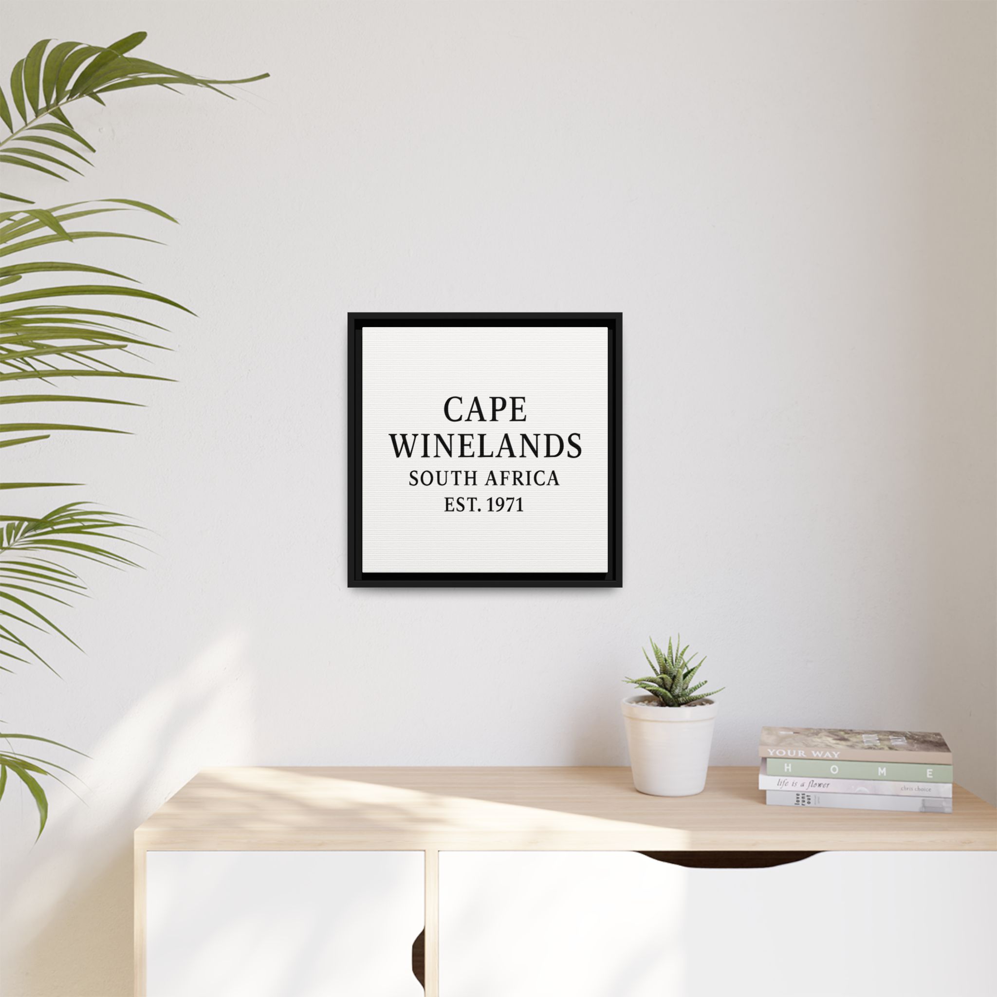 Framed Matte Canvas Art - Cape Winelands, South Africa - EST. 1971 - Image 75