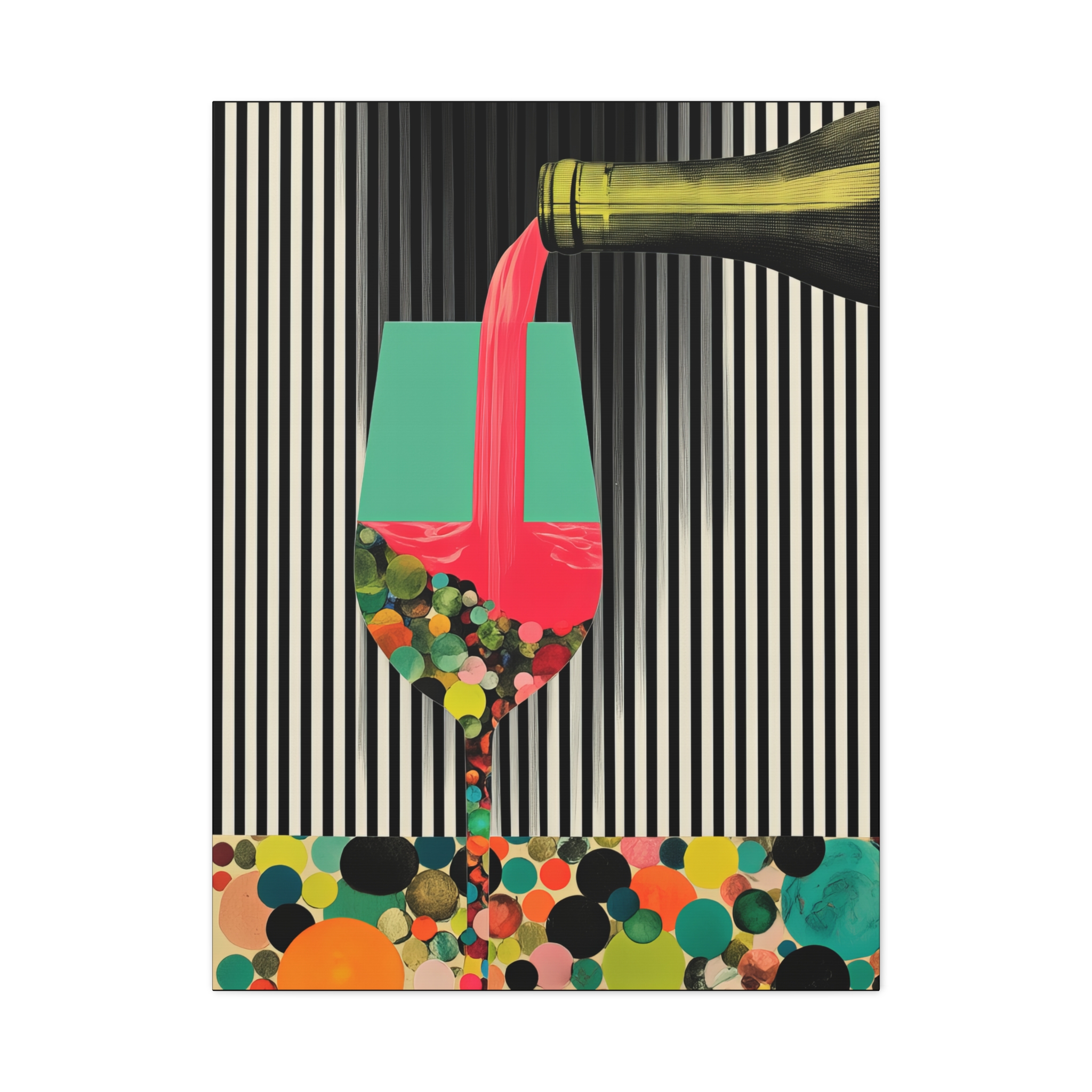 Colorful Champagne Canvas Art - Entertainers' Wall Décor - Image 5
