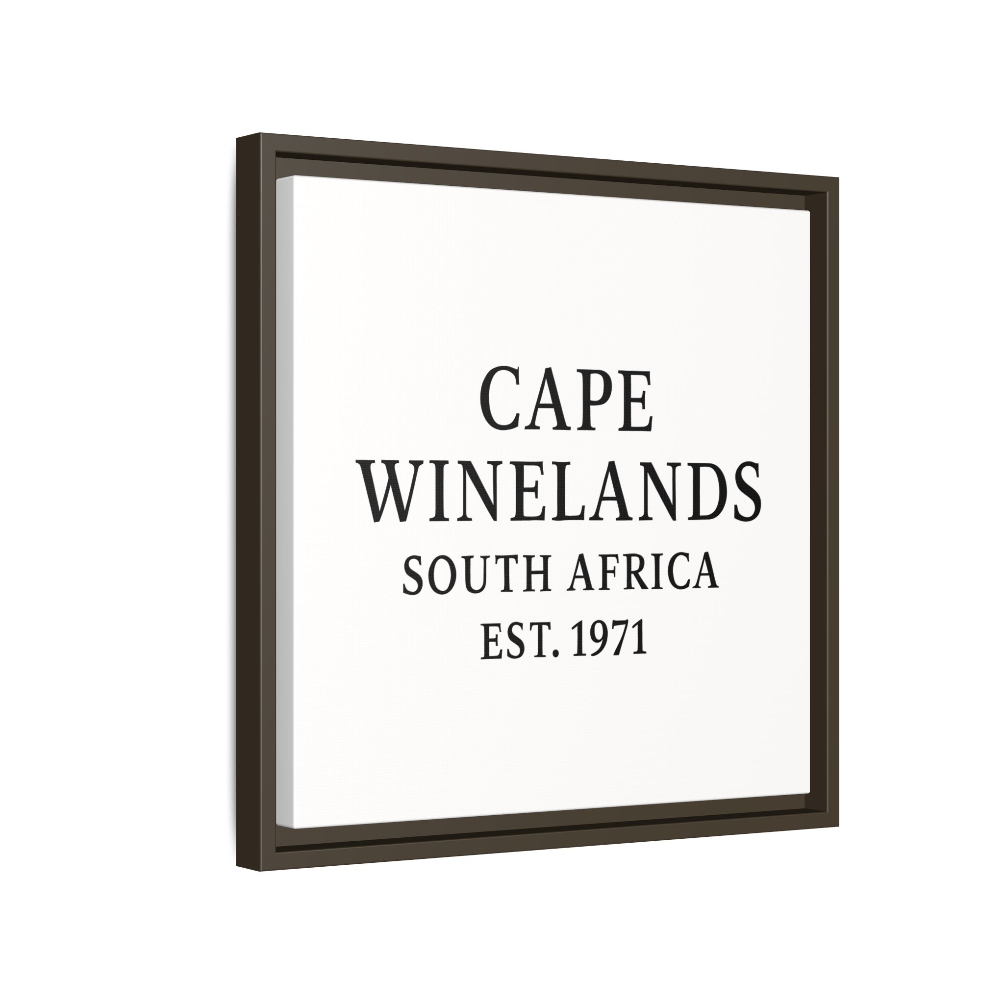 Framed Matte Canvas Art - Cape Winelands, South Africa - EST. 1971 - Image 78