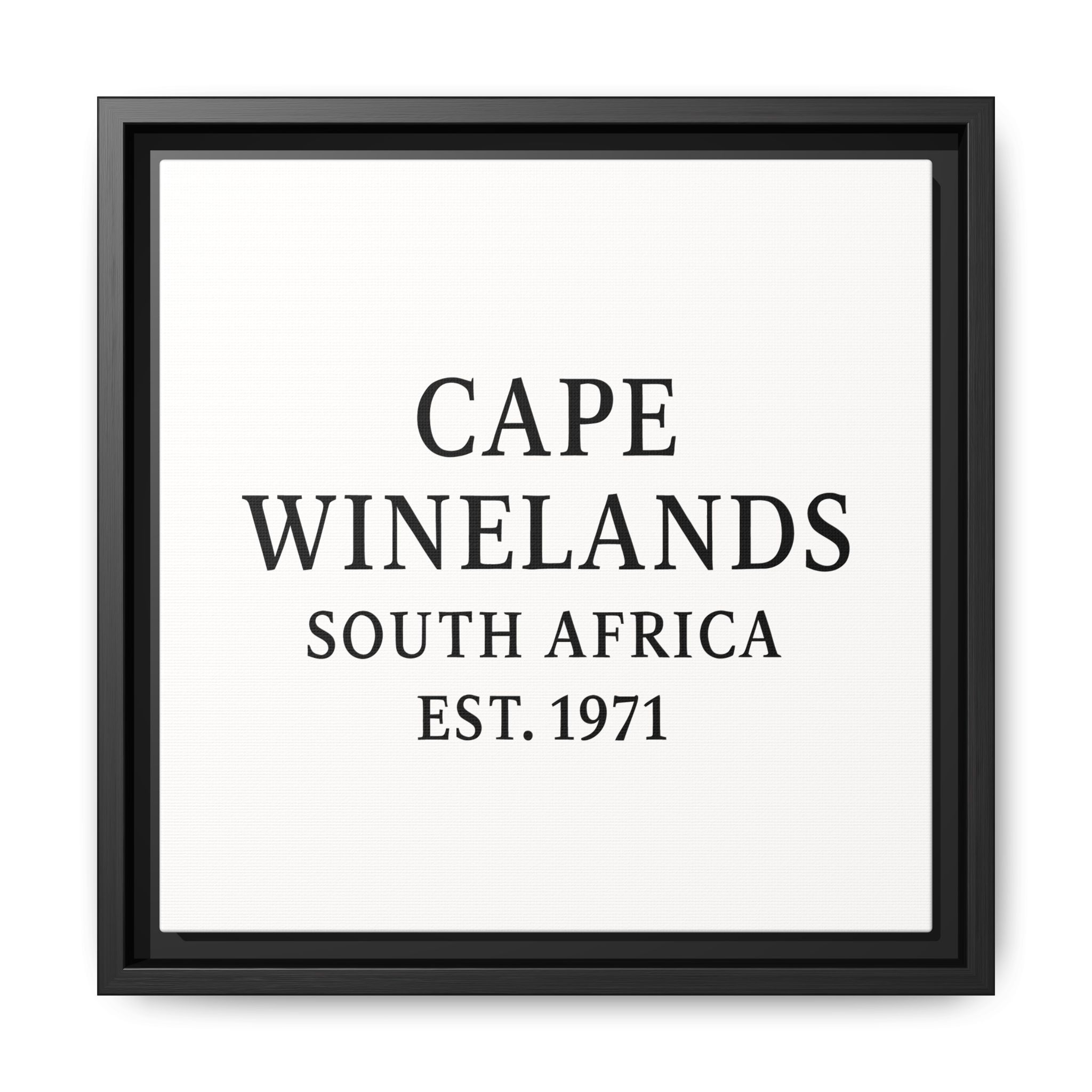 Framed Matte Canvas Art - Cape Winelands, South Africa - EST. 1971 - Image 61