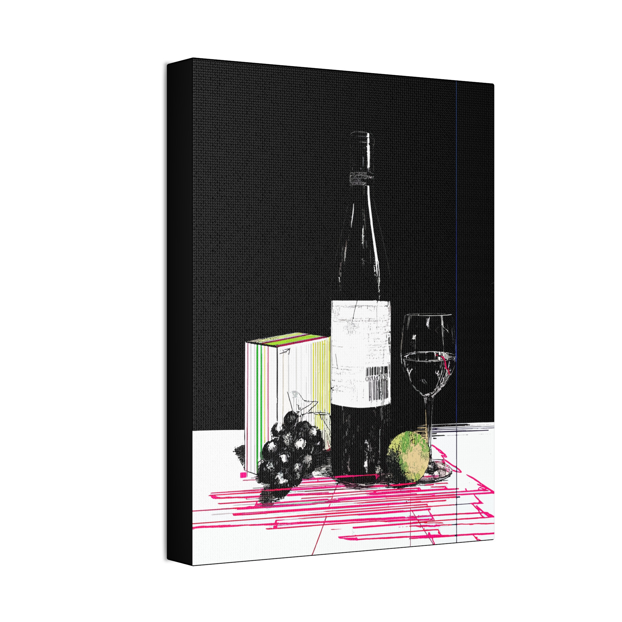Wine-Themed Canvas Art Print - Elegant Decor for Home & Dining - Image 2