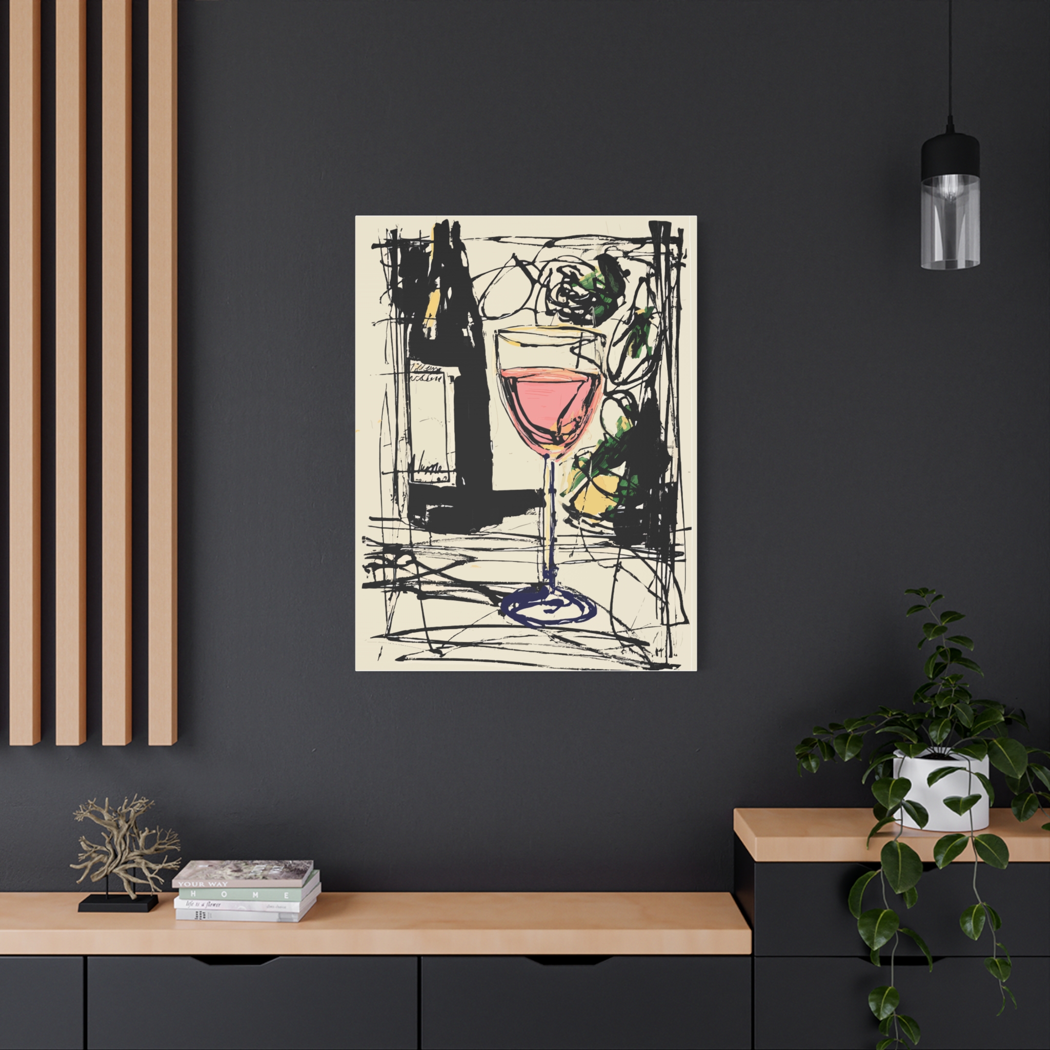 Wine-Themed Matte Canvas Art for Home Decor - Image 8