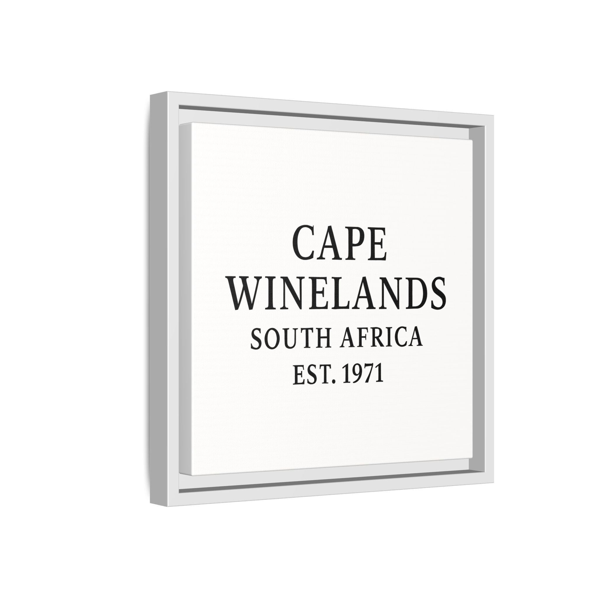 Framed Matte Canvas Art - Cape Winelands, South Africa - EST. 1971 - Image 70