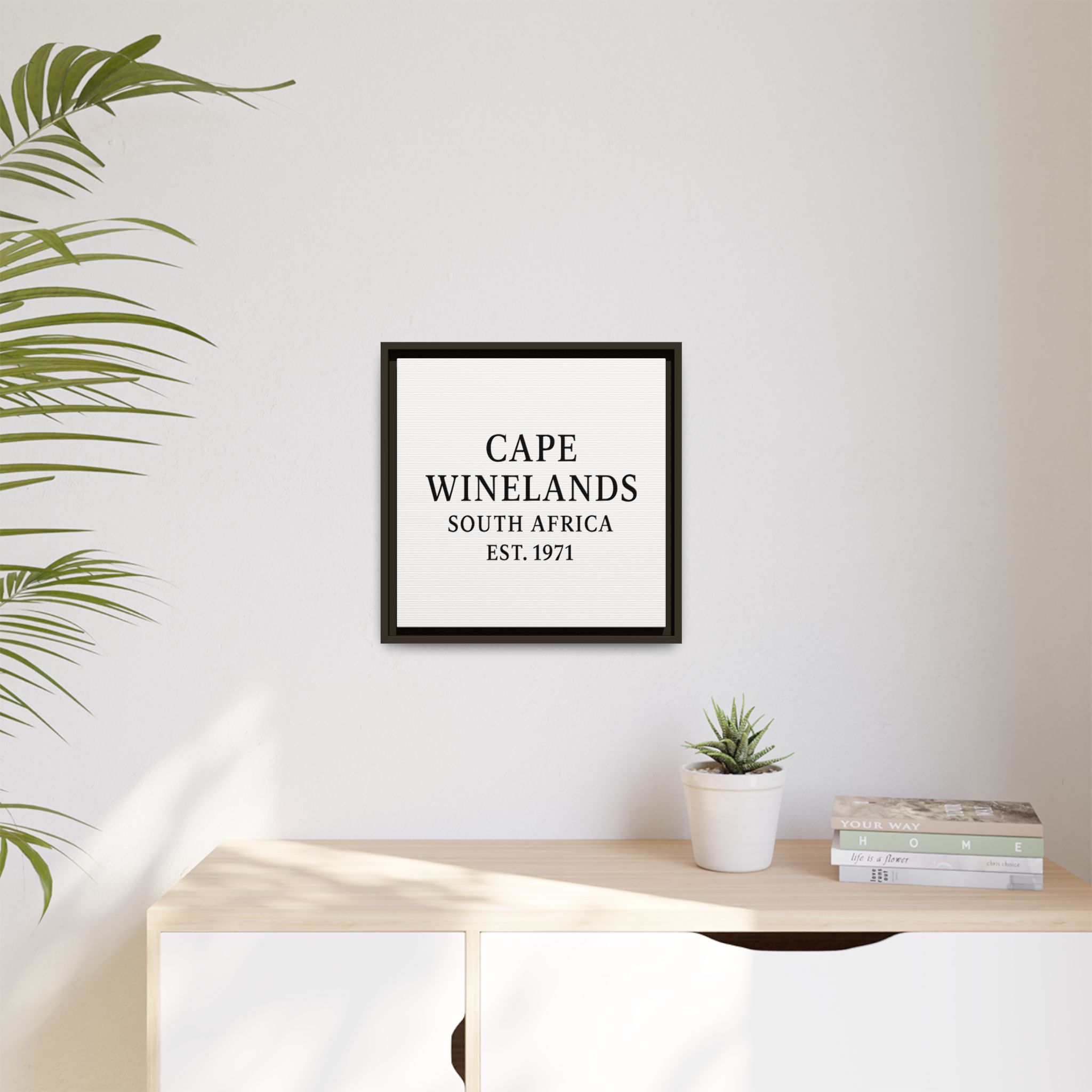 Framed Matte Canvas Art - Cape Winelands, South Africa - EST. 1971 - Image 79