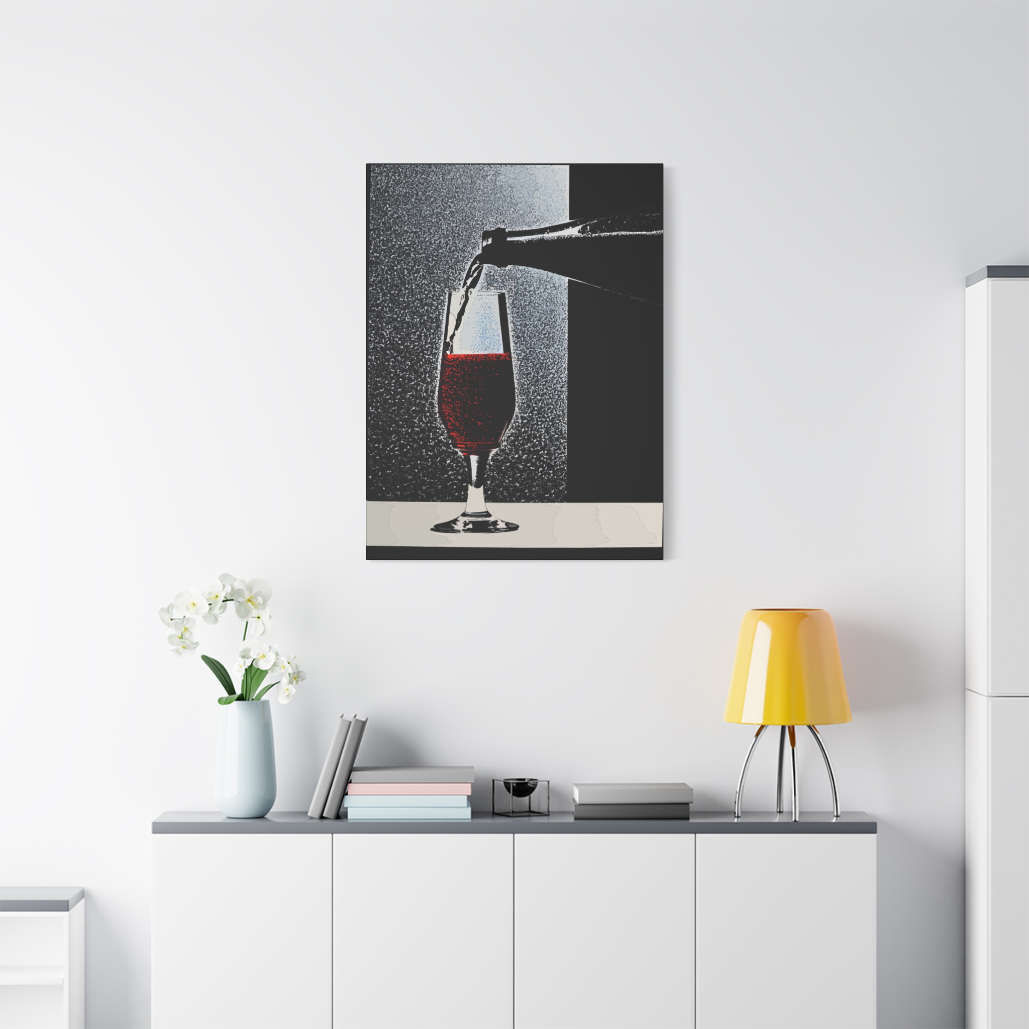 Vintage Champagne Art Print - Matte Canvas Wall Decor - Image 7