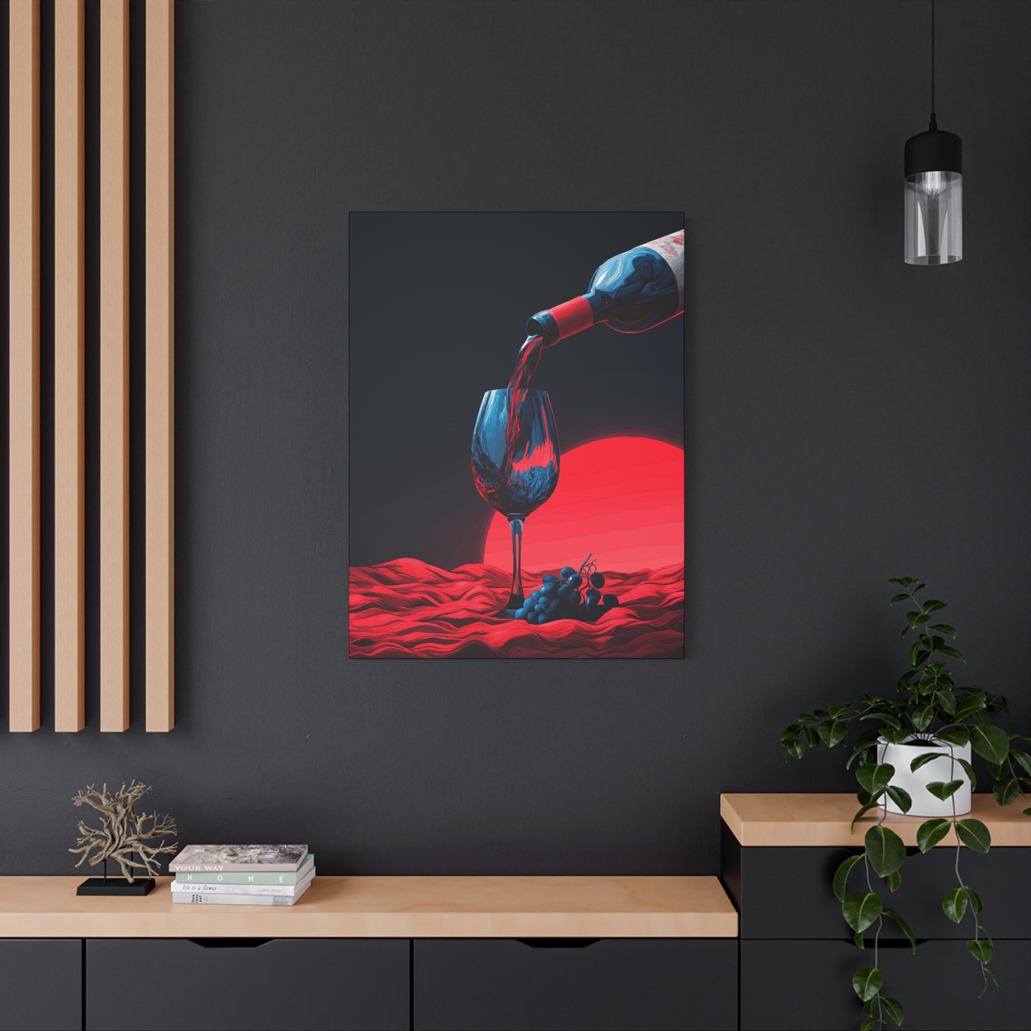 Wine-Themed Stretched Canvas Wall Art - Perfect for Wine Lovers & Home Decor - Image 8