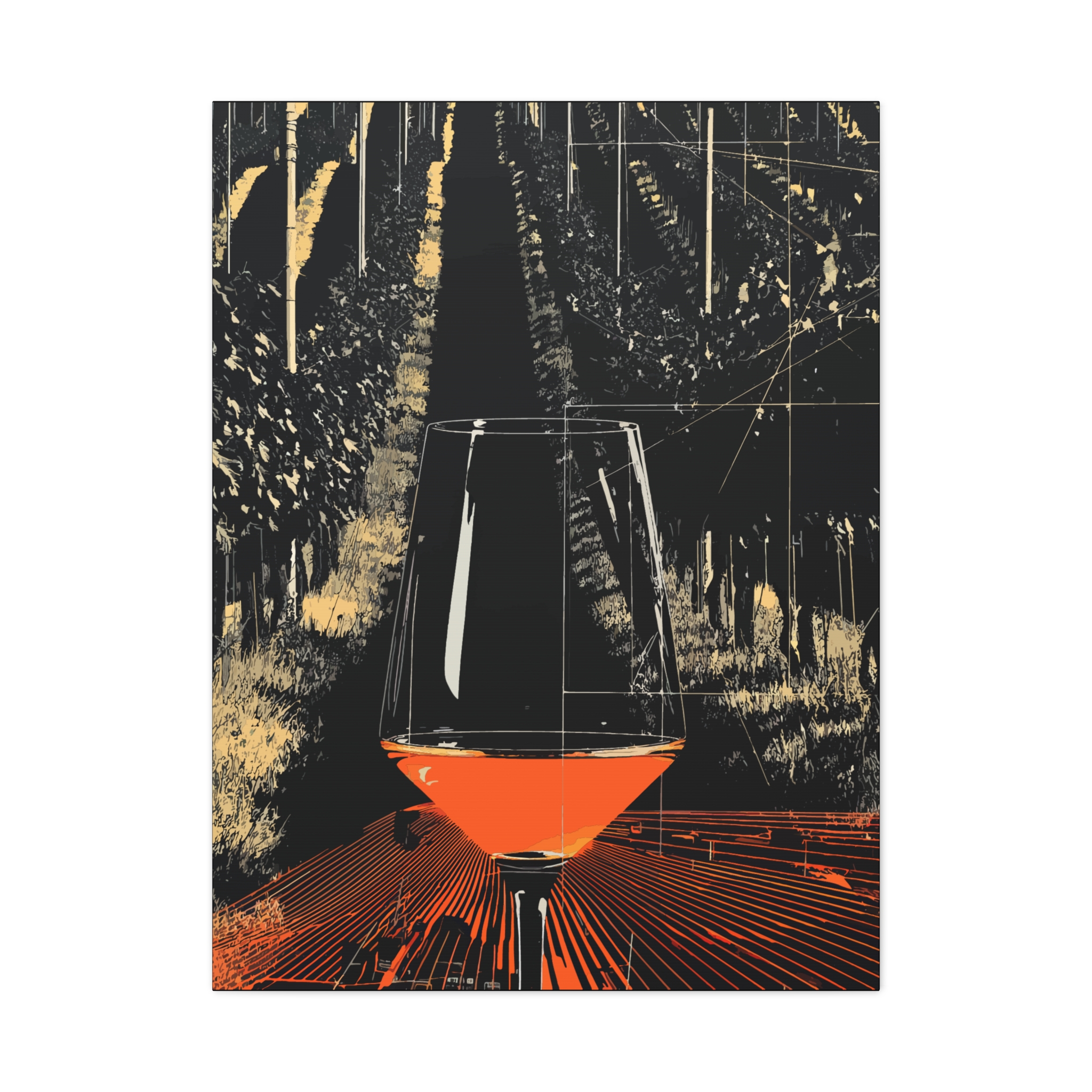 Wine Lover's Matte Canvas Art - Stretched Vineyard Artwork for Home Decor - Image 5