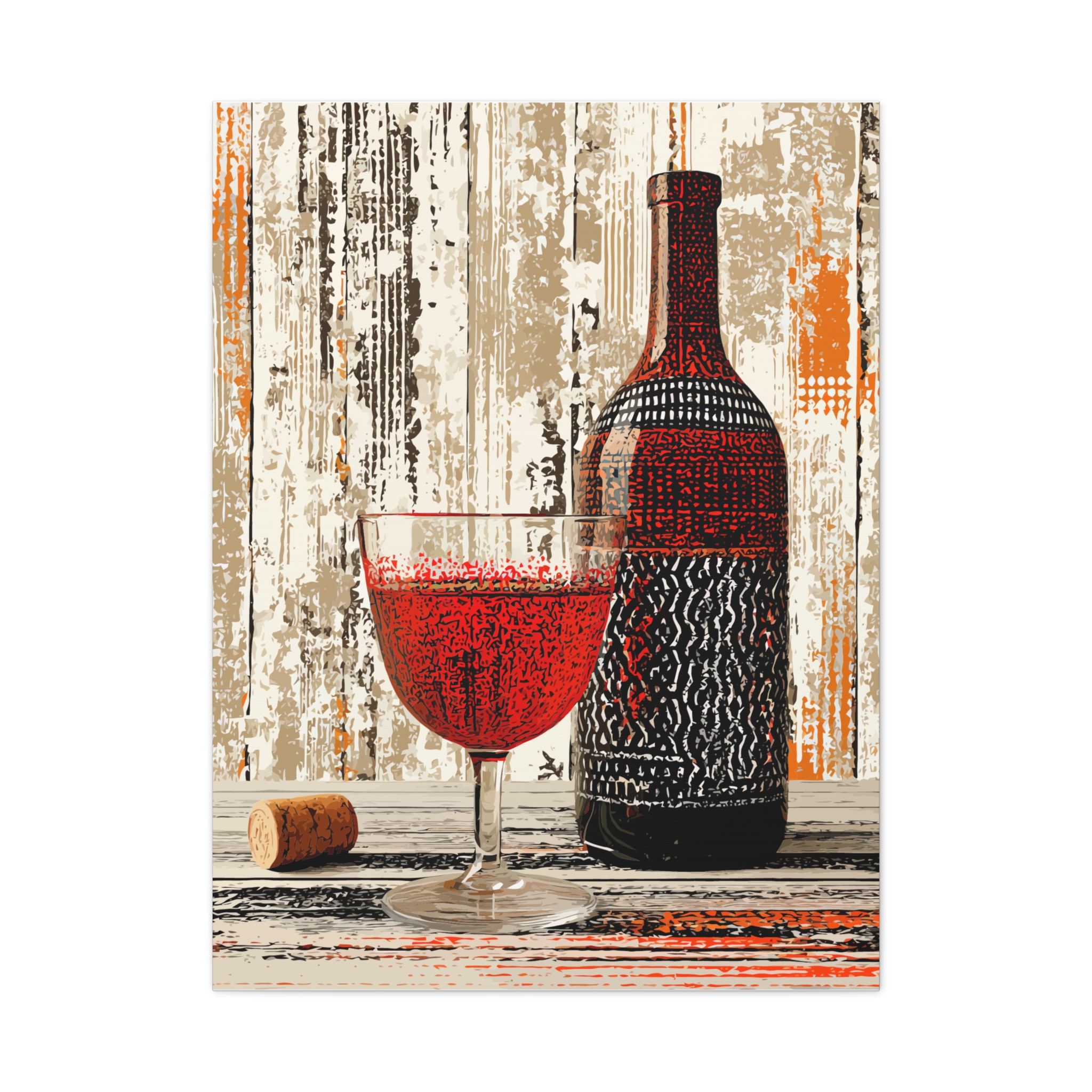 Wine-Themed Matte Canvas Wall Art - Perfect for Home Decor and Celebrations - Image 5