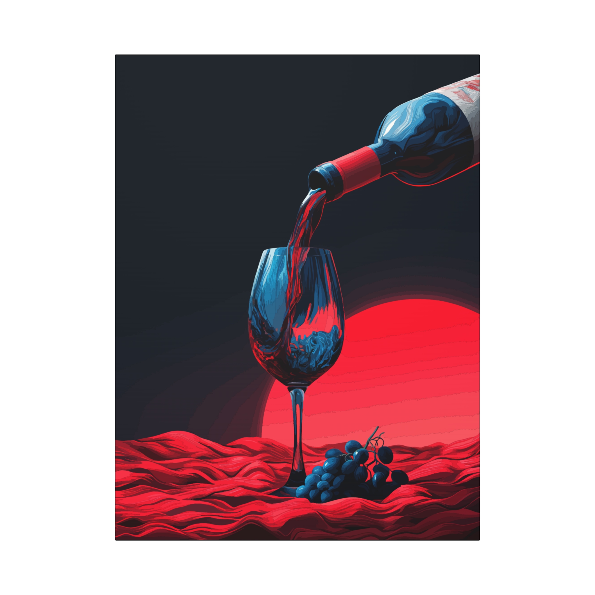 Wine-Themed Stretched Canvas Wall Art - Perfect for Wine Lovers & Home Decor - Image 9