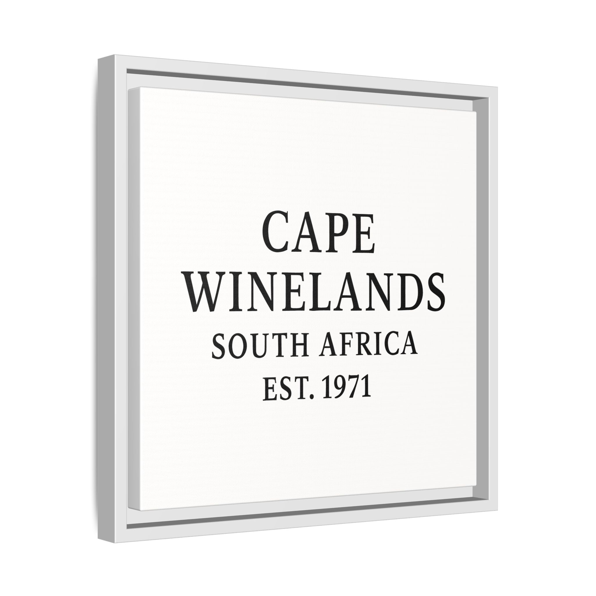 Framed Matte Canvas Art - Cape Winelands, South Africa - EST. 1971 - Image 18